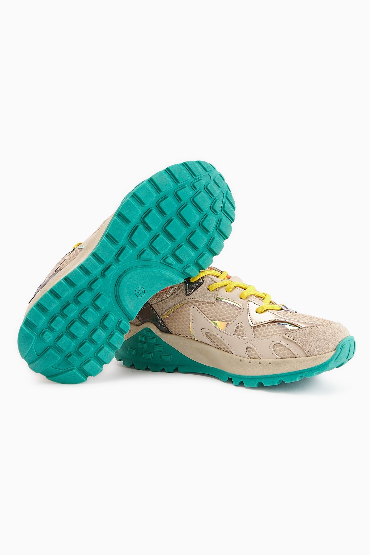 Sonila Beige Chunky Sole Women's Sport Shoe