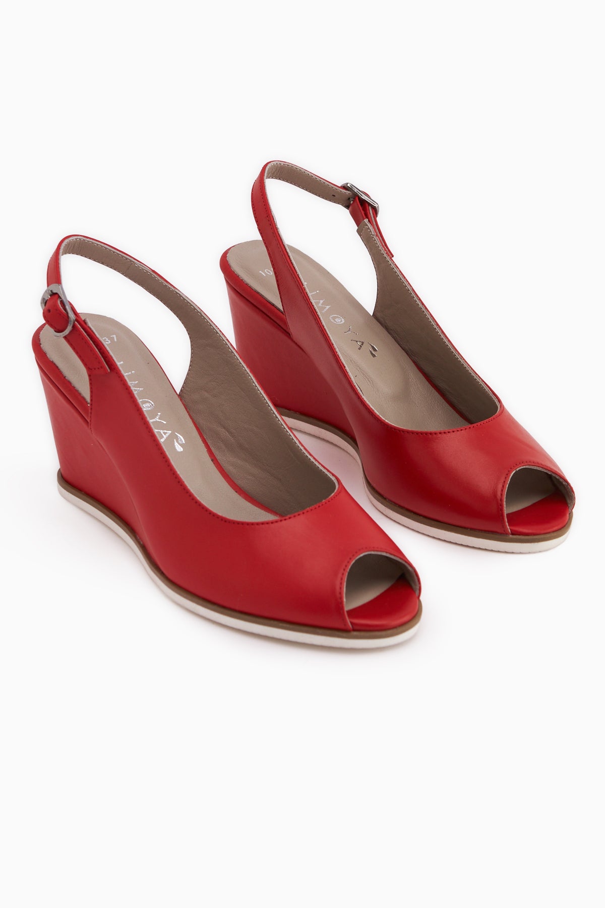Marly Genuine Leather Red Wedge Women’s Sandal