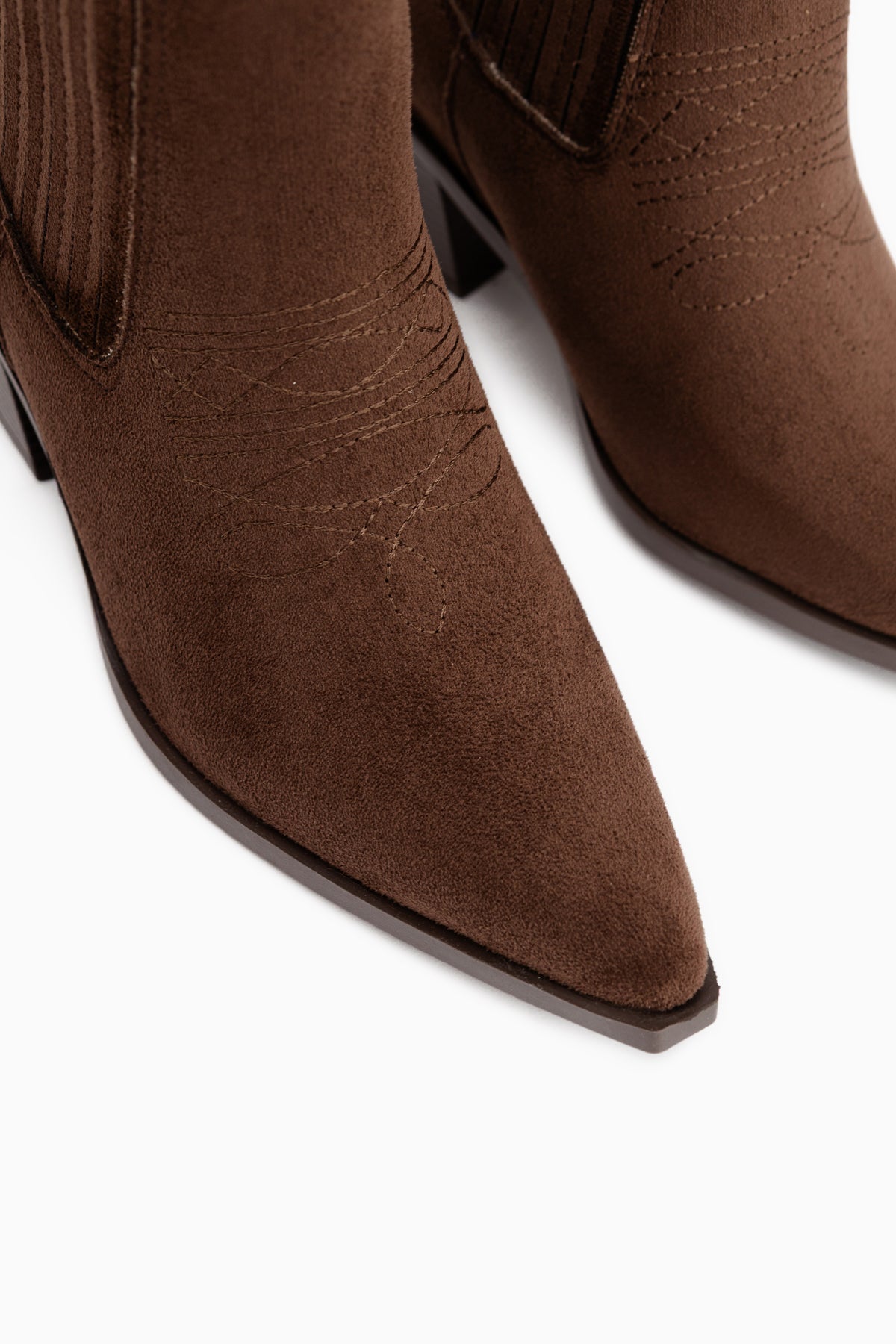 Elvia Brown Suede Elastic Women’s Boots