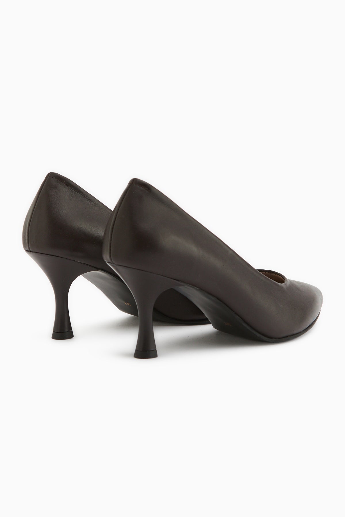 Kiara Genuine Leather Brown Women’s Heeled Shoes Stiletto