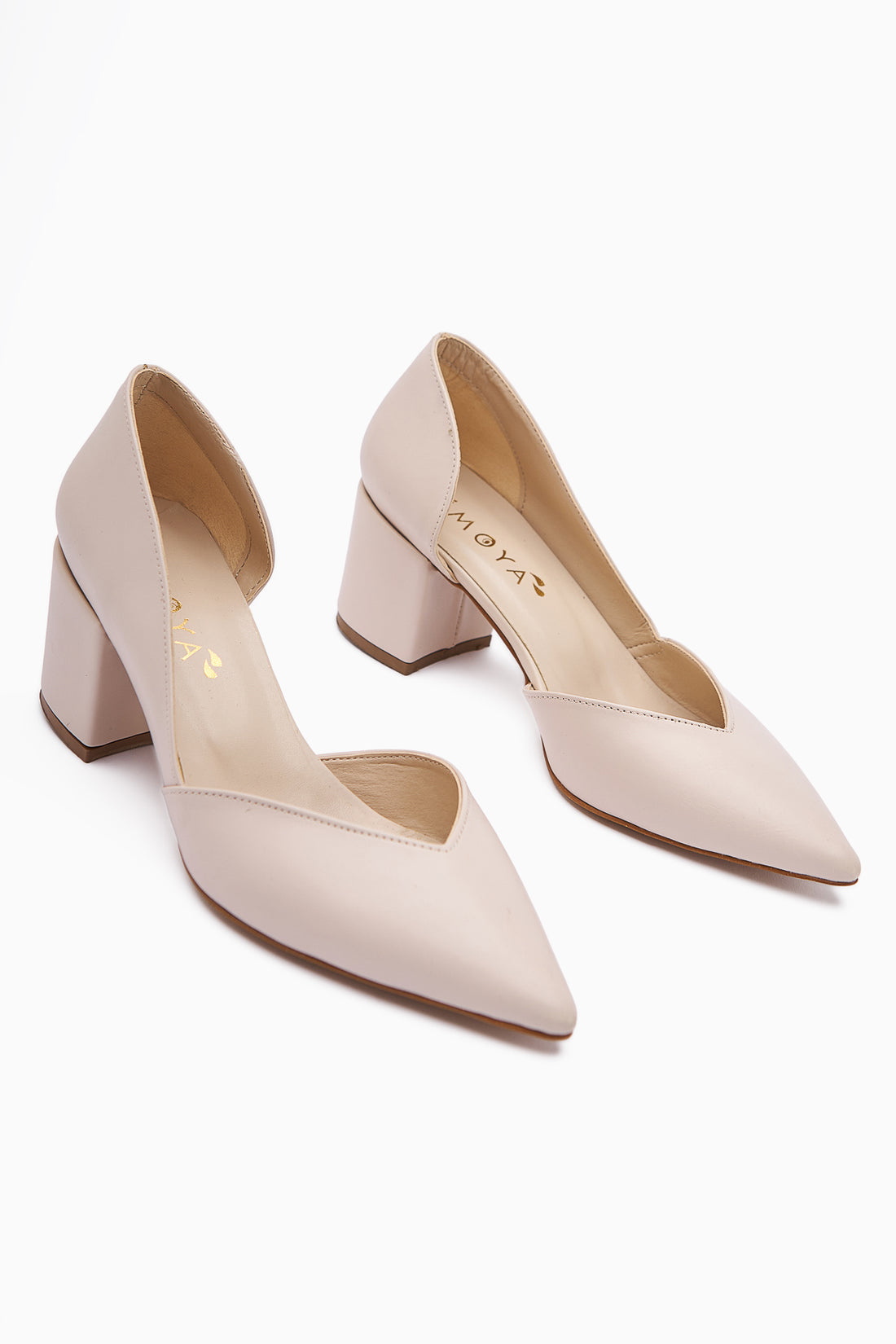 Albena Genuine Leather Open Toe Detailed Women’s Heeled Shoes