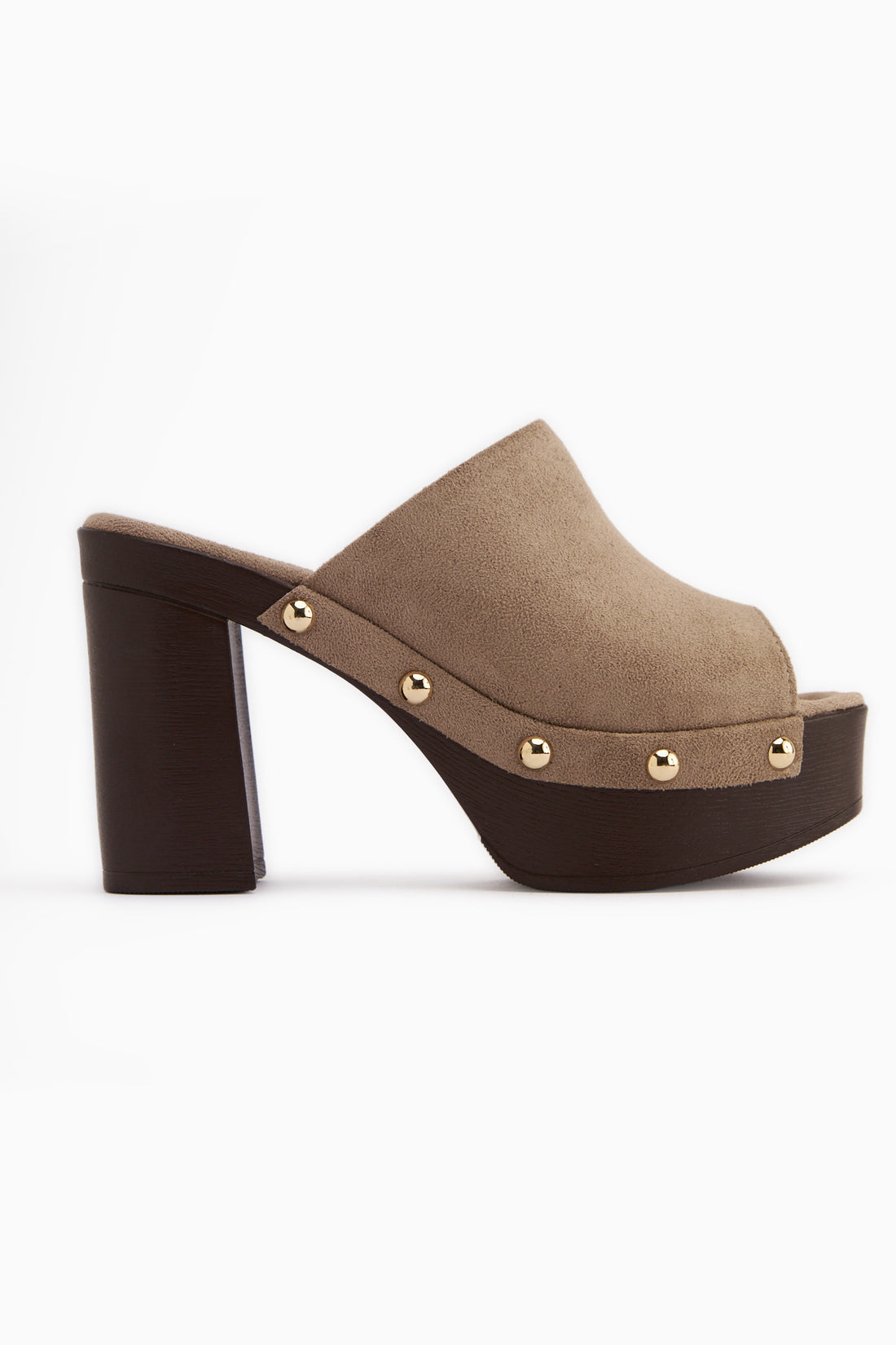 Gracia Vizon Suede Platform Heeled Women’s Slippers