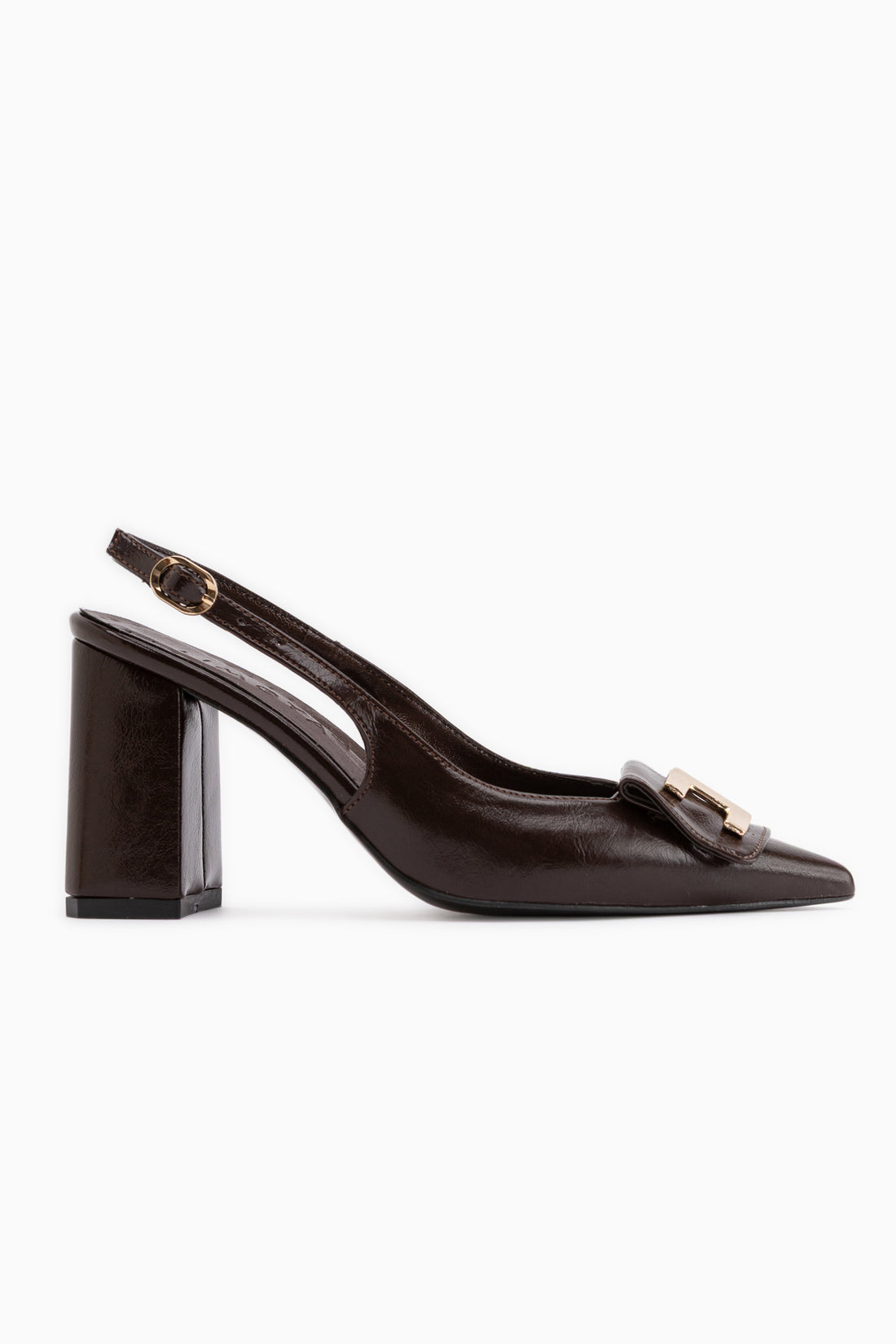 Rosemary Brown Buckle Detailed Women’s Heeled Shoes