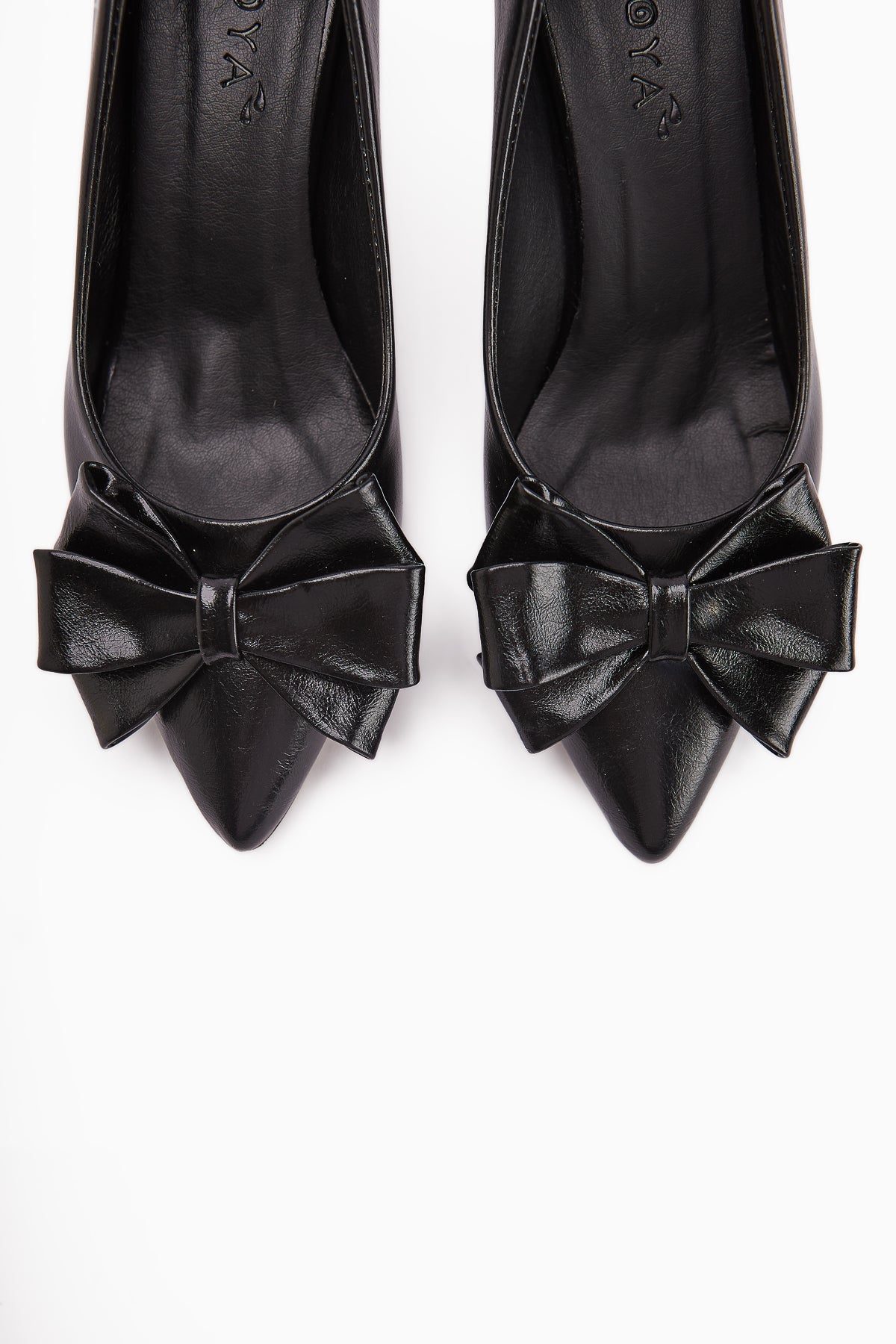 Denita Black Bow Detail Women's High Heels