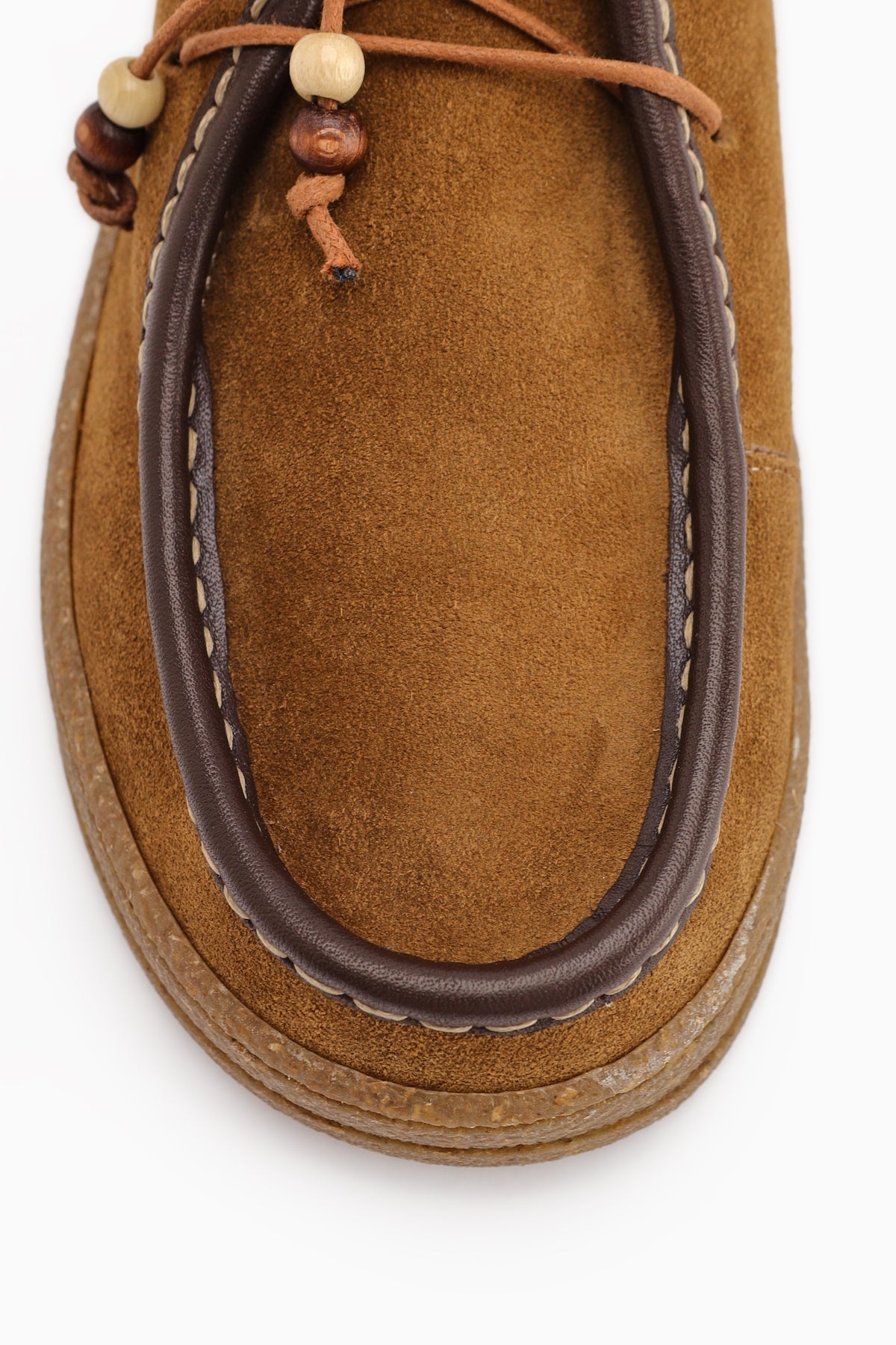 Polin Genuine Leather Vizon Suede Lace-Up Daily Loafer Shoe