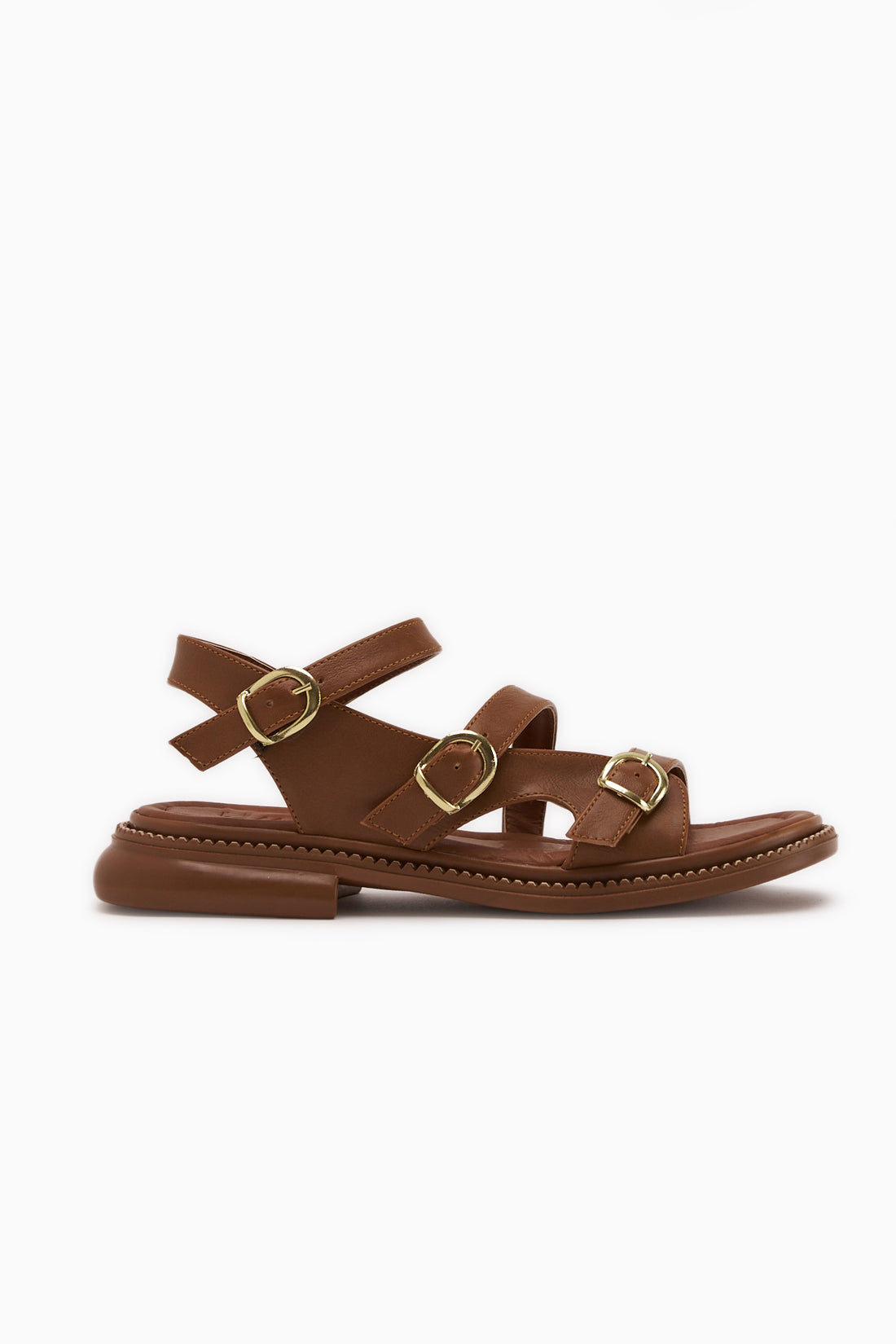 Myra Camel Double Strap Women’s Sandal