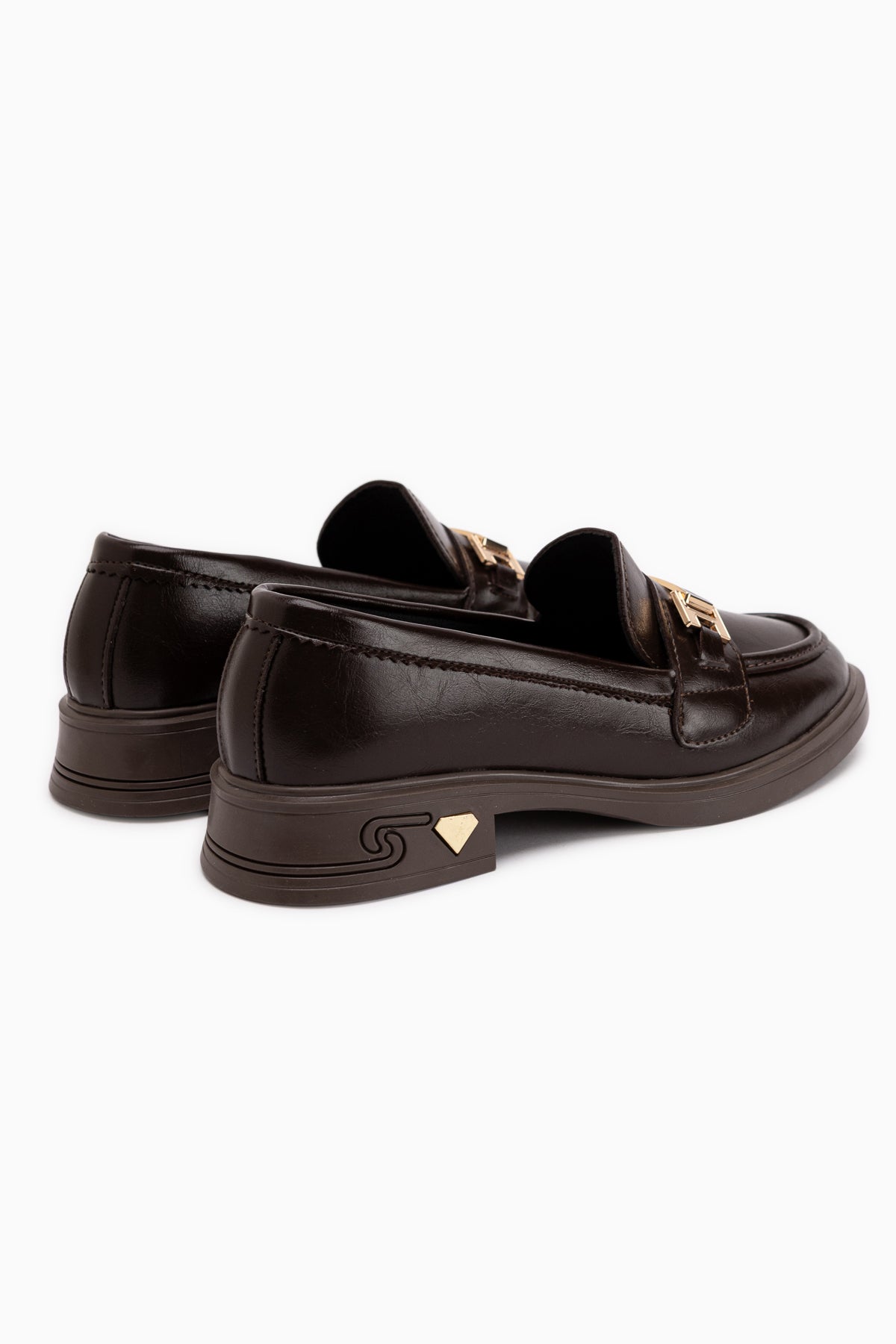 Drina Coffee Buckled Women’s Loafer Daily Shoes