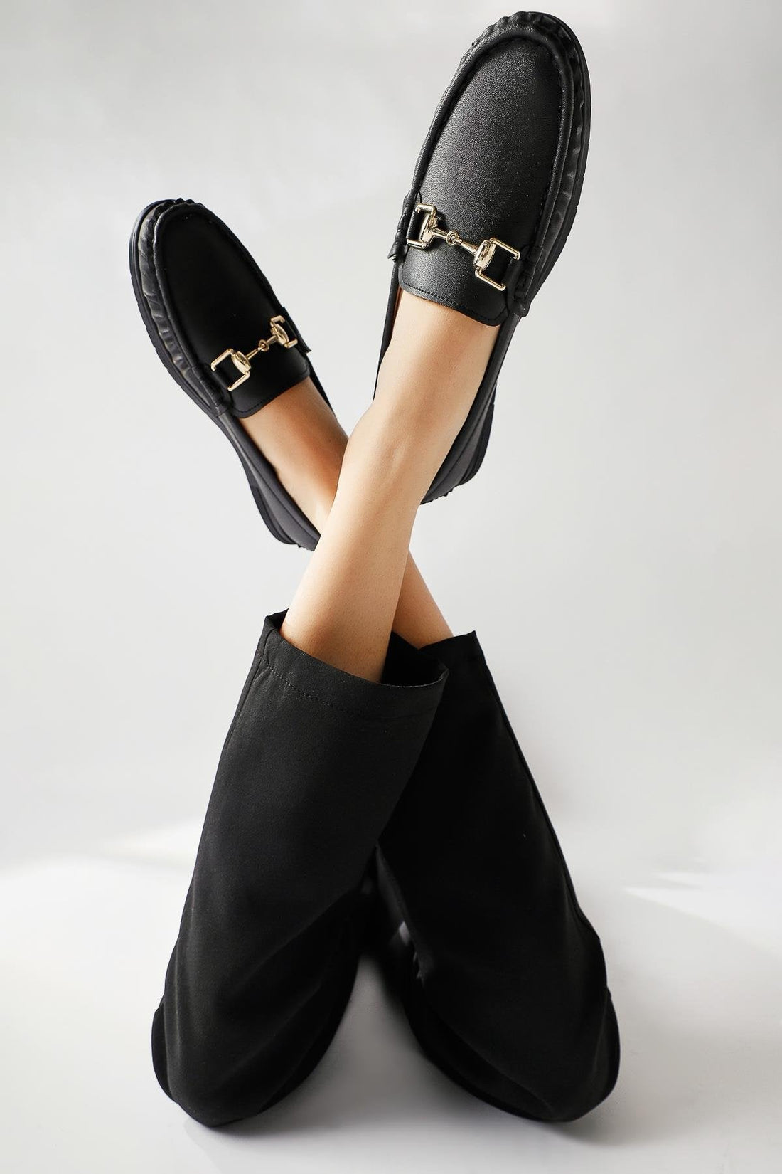 Tola Black Buckle Detail Everyday Shoes