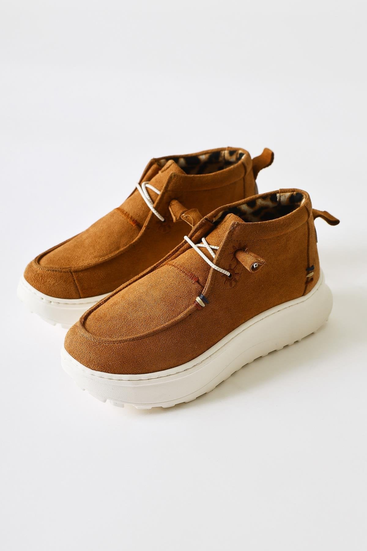 Stacey Taba Suede Lace-up Casual Shoes