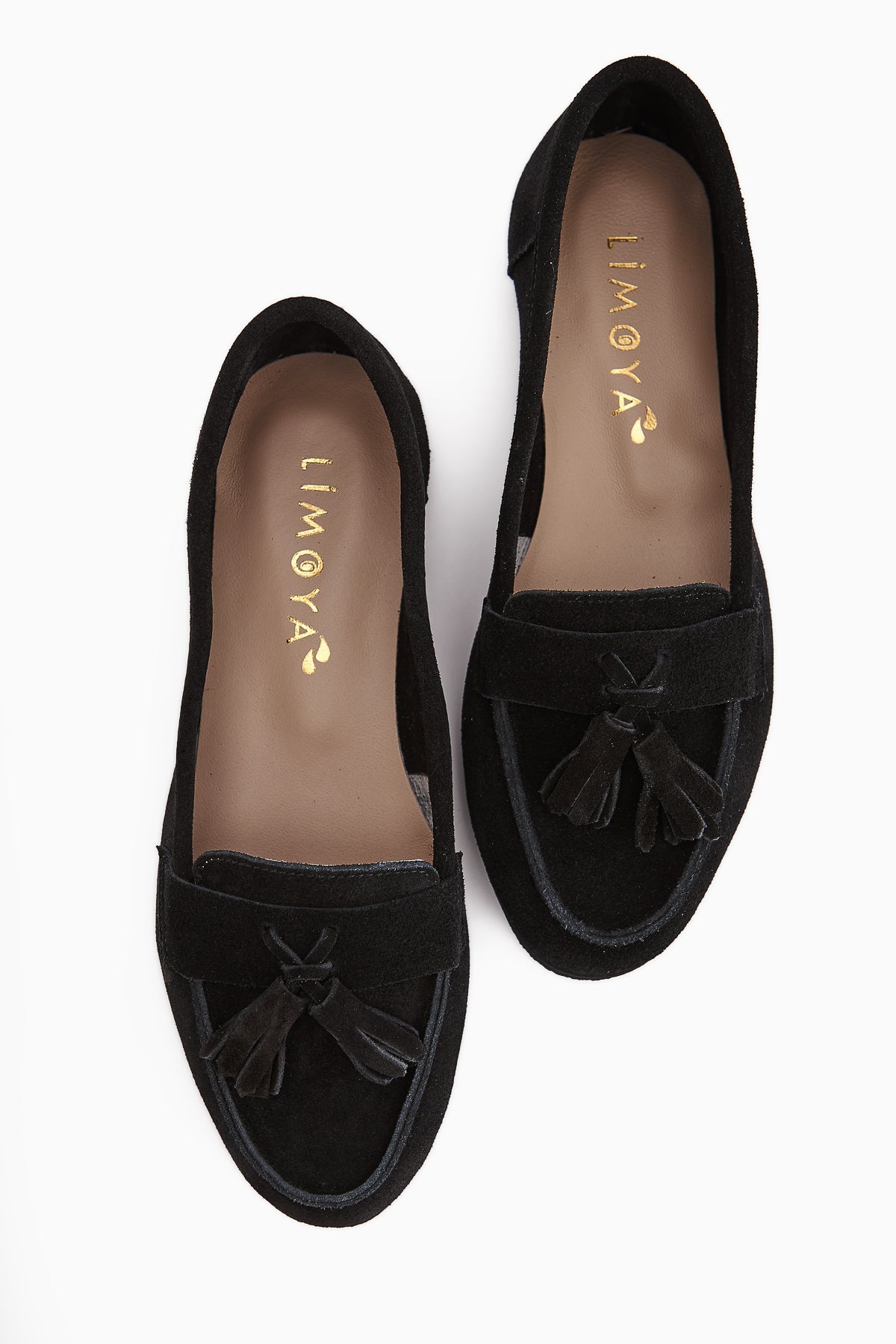 Doris Genuine Leather – Black Suede Tassel Loafer (Women)