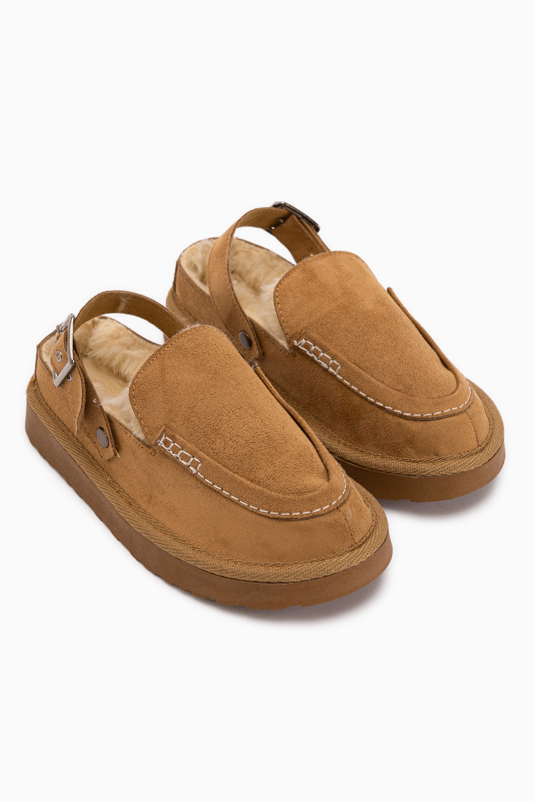 Cathy Tan Suede Fur Women’s Slippers