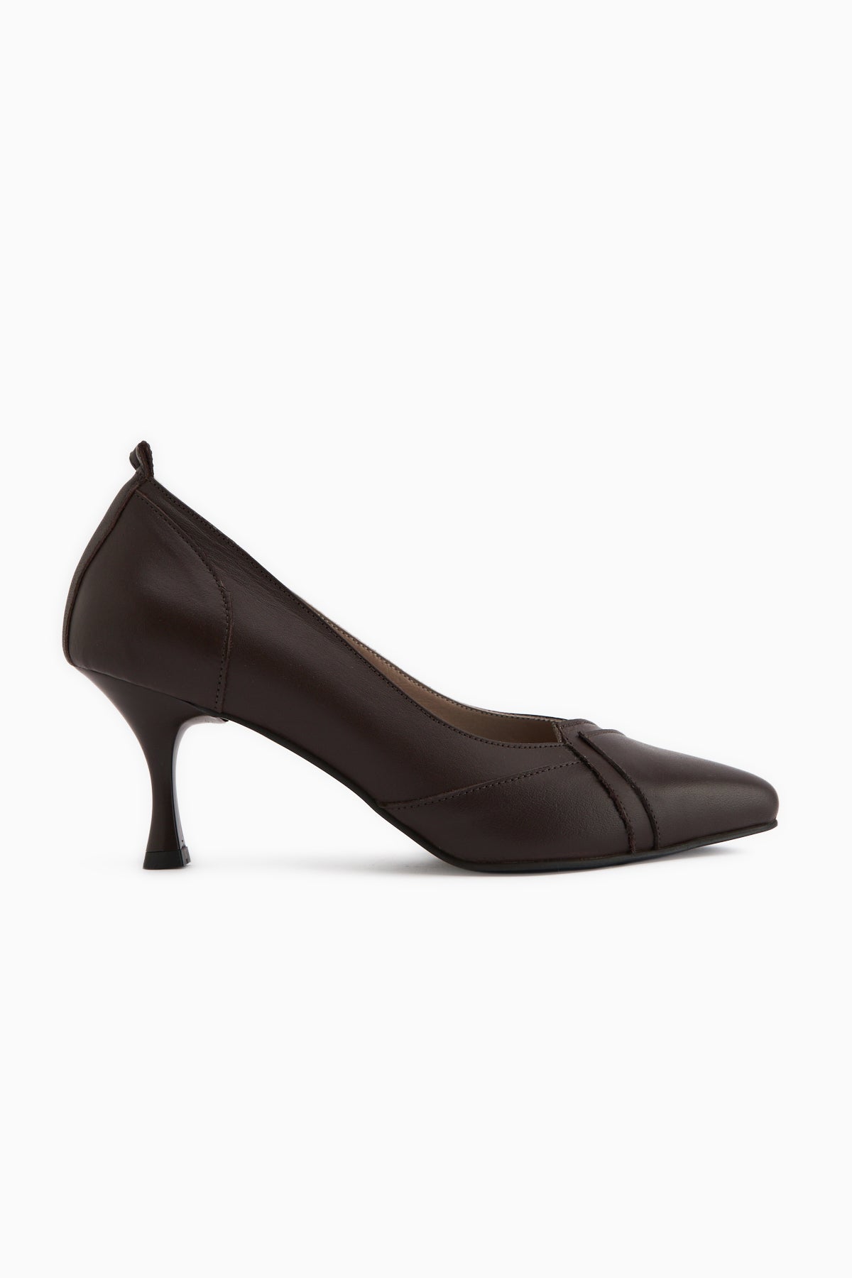 Mirella Genuine Leather Brown Women’s Heeled Shoes