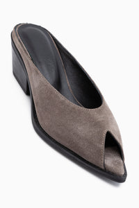 Genuine Leather Rinesa Mink Heeled Women’s Slippers