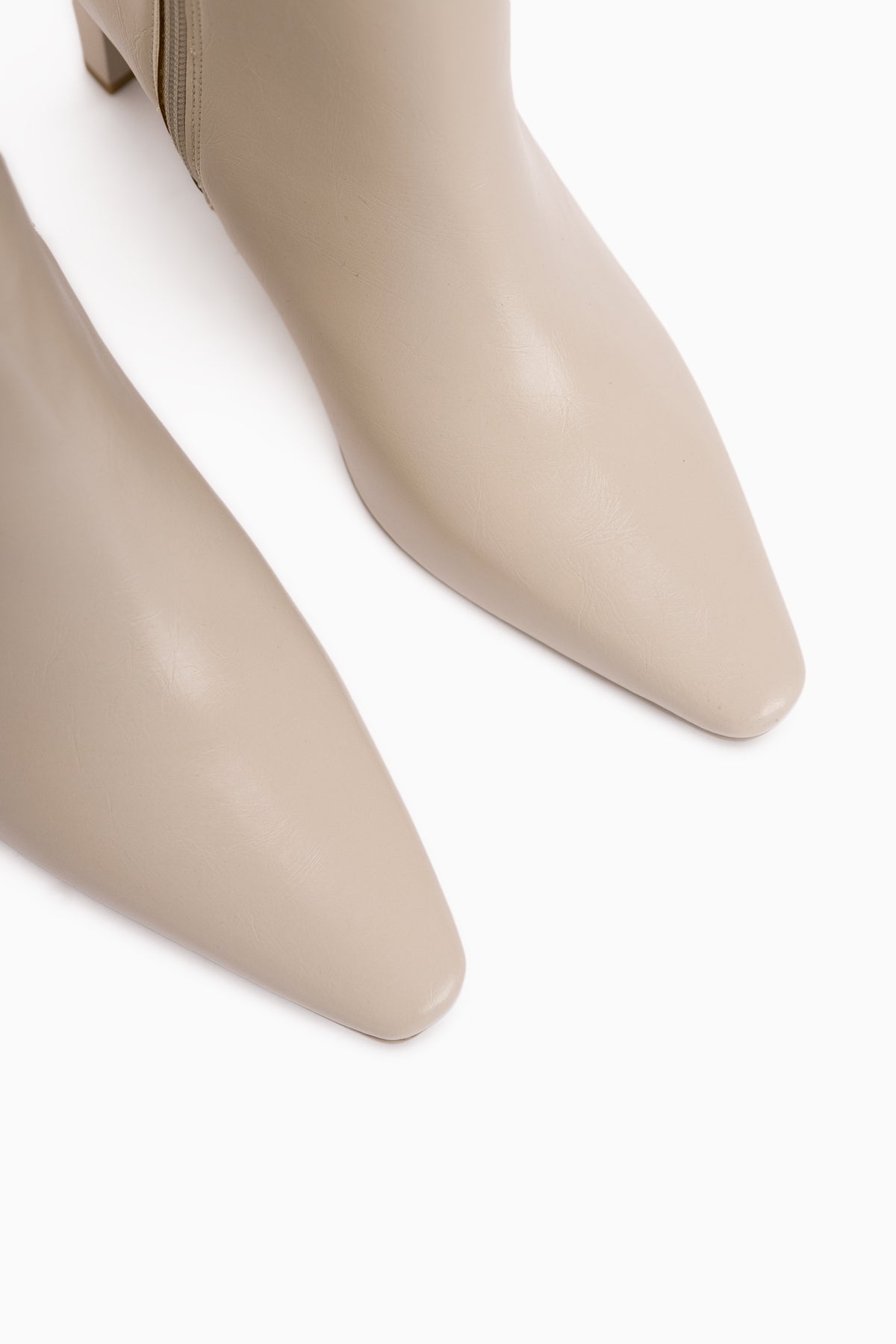 Gina Beige Heeled Women’s Boots