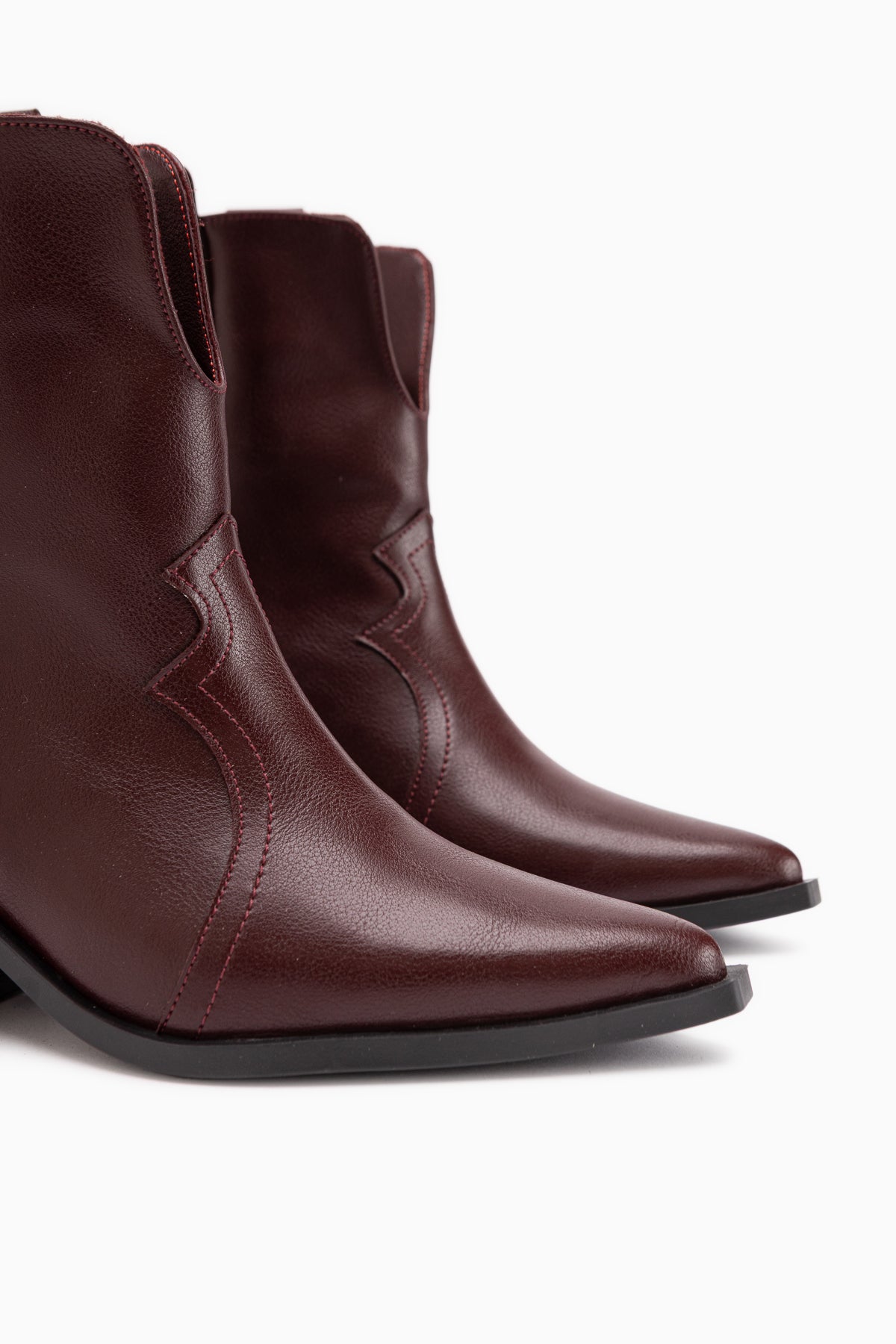 Erica Burgundy Heeled Western Women’s Boots