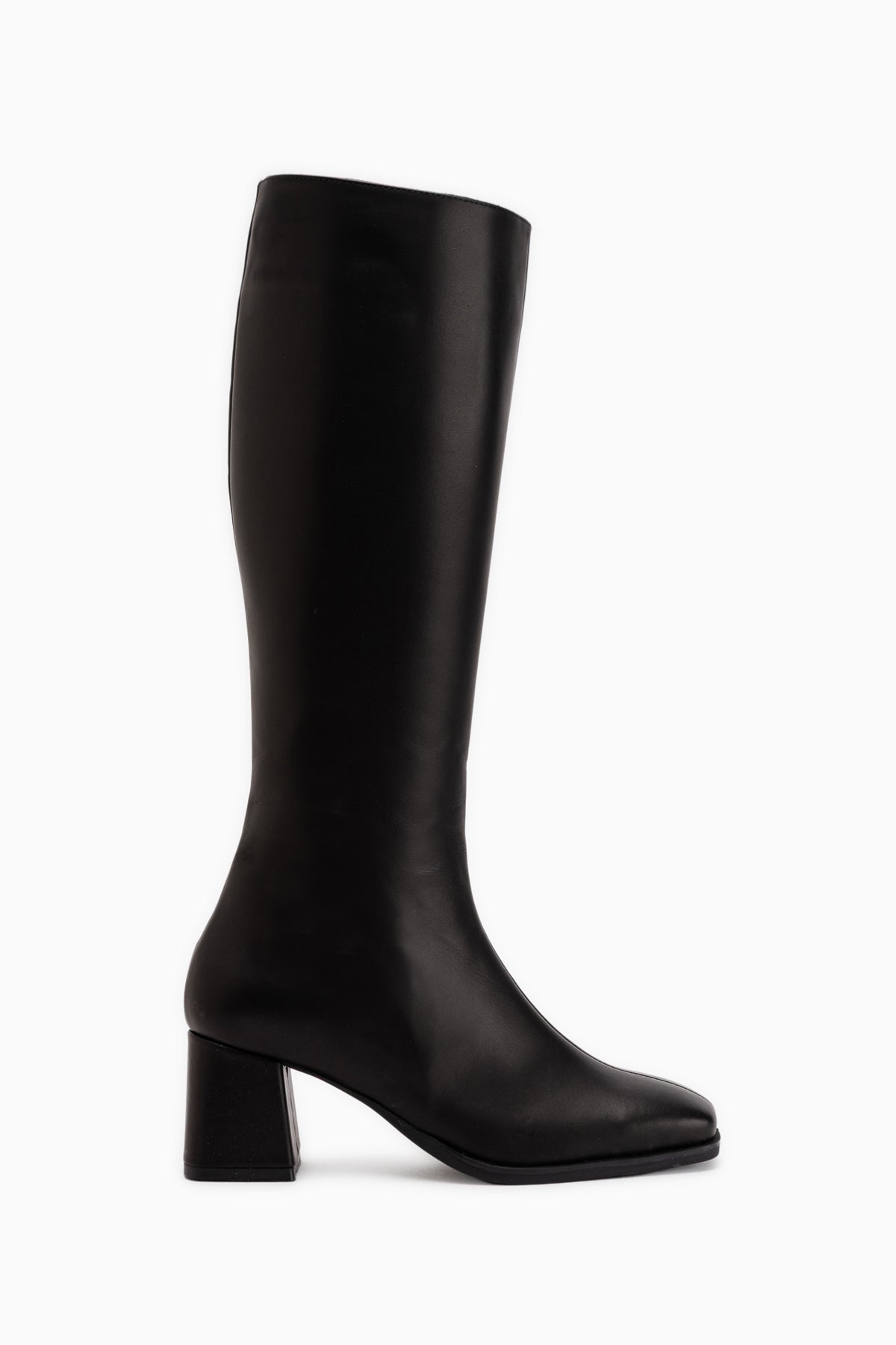 Kinna Genuine Leather Black Heeled Women’s Boots