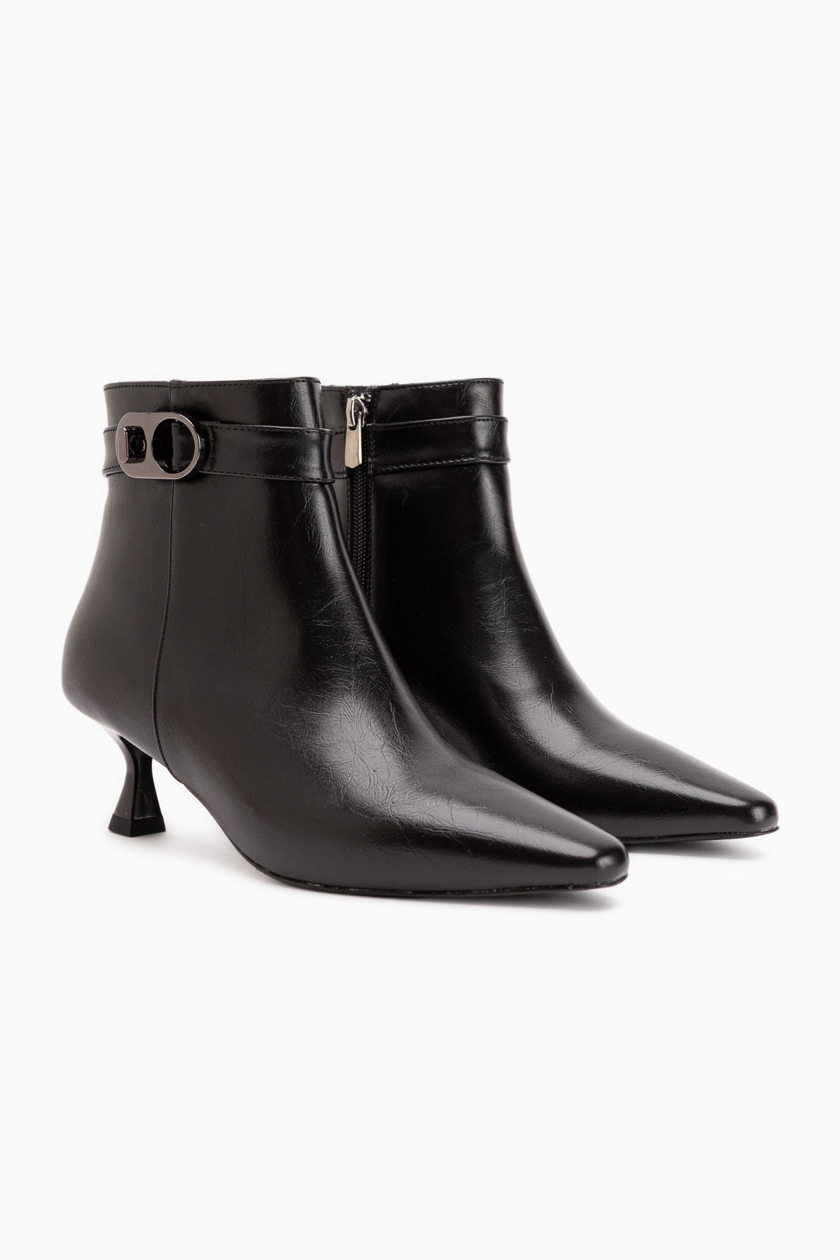 Kathie Black Buckle Detailed Women’s Boots