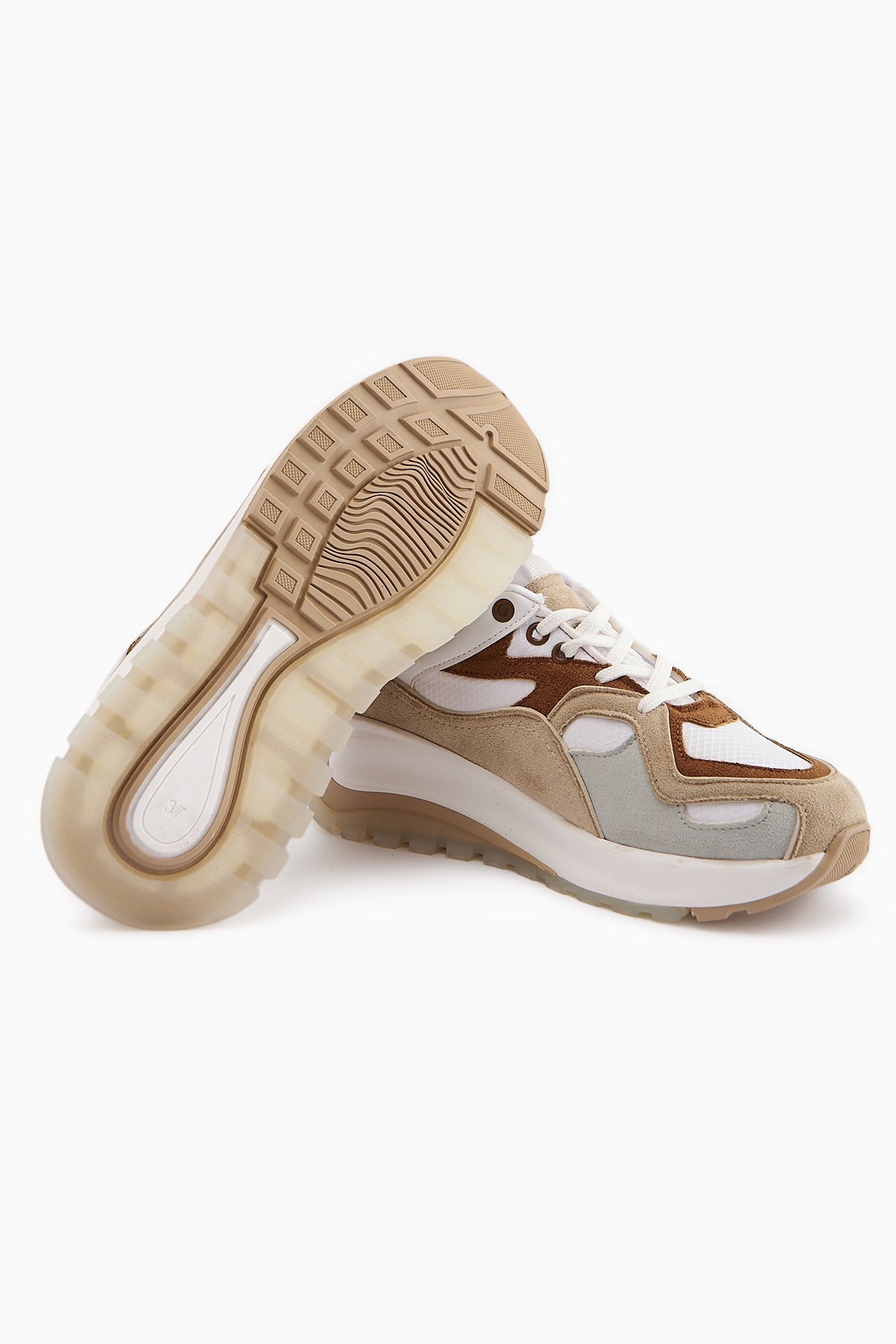 Klara Taba Suede High-Soled Women's Sneakers