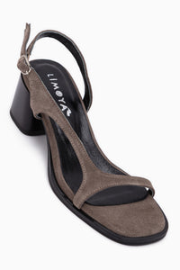 Julie Genuine Leather Mink Suede Heeled Women’s Sandal