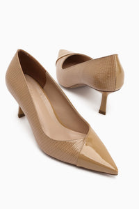 Elly Beige Women's Stiletto Shoes