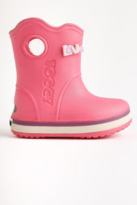 Christa Pink Pin Detail Waterproof Kids Boot