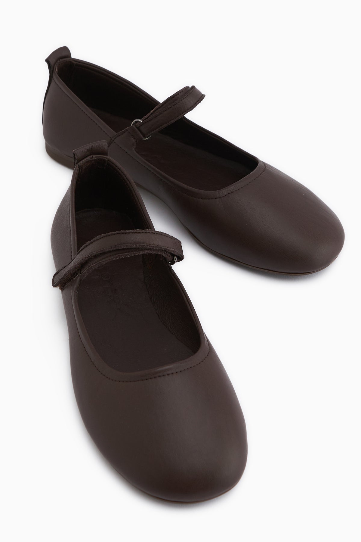 Sally Genuine Leather Brown Strap Women’s Ballet Flats