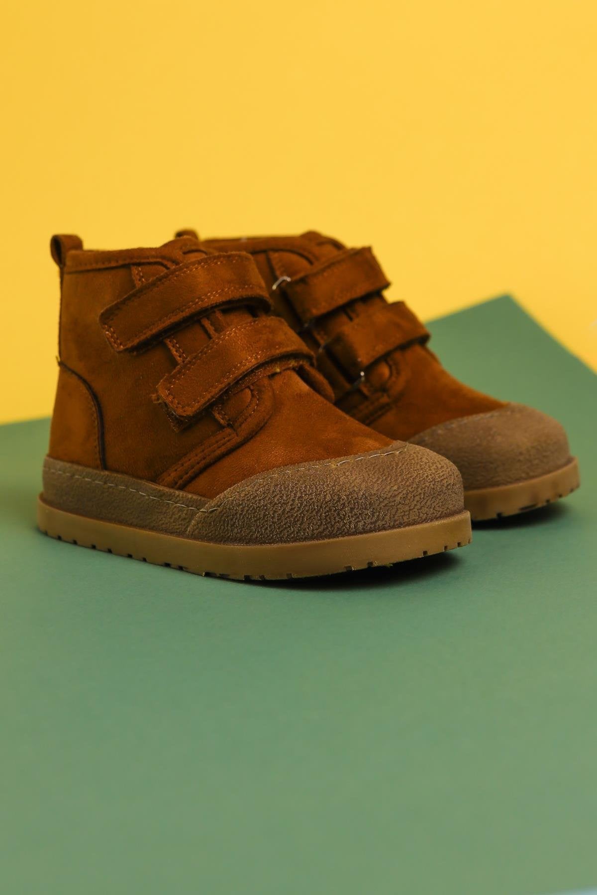 Jolan Taba Suede Velcro Kids' Boots