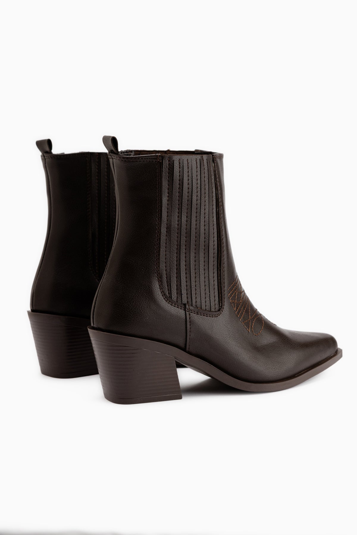Elvia Brown Elastic Women’s Boots