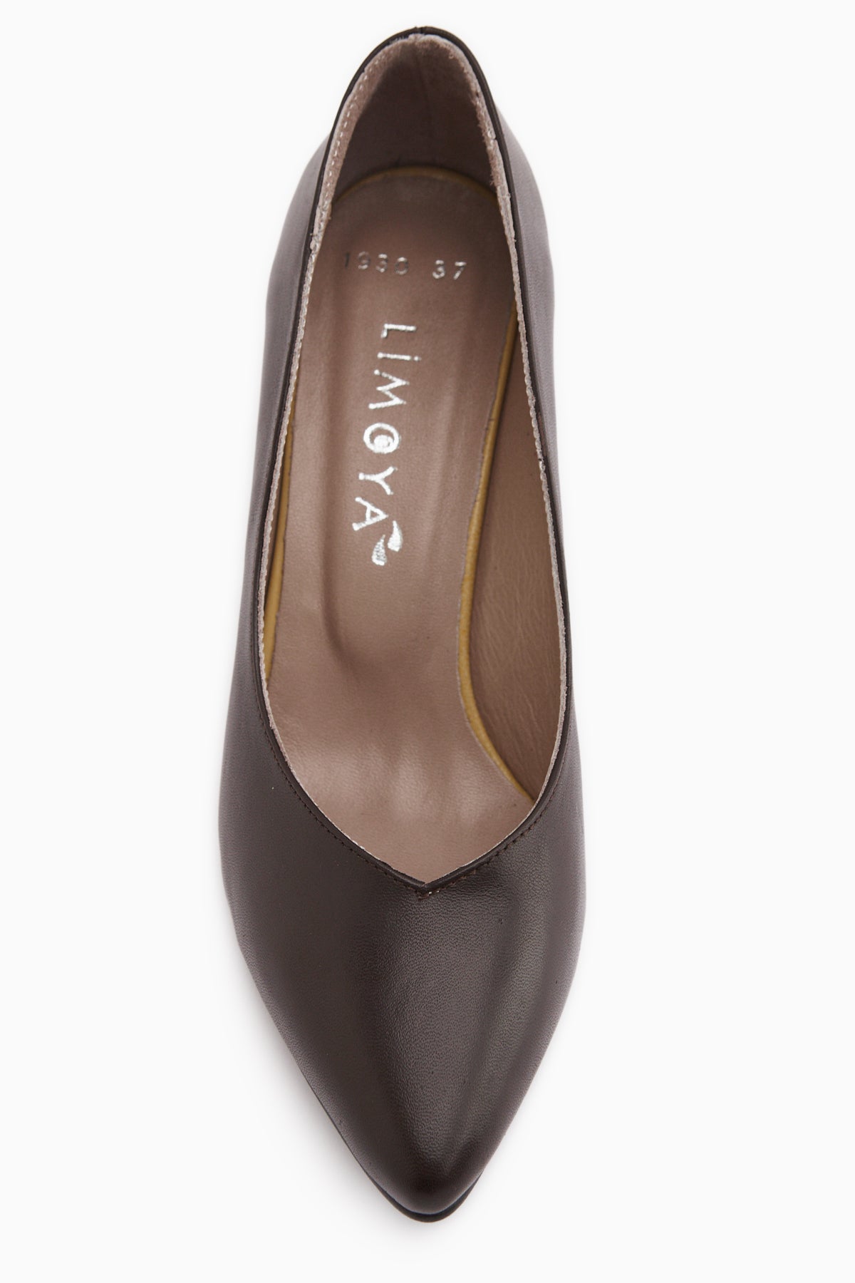 Ferida Genuine Leather Brown Thick Heeled Women’s Shoes