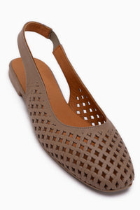 Monalis Genuine Leather Mink Elastic Women’s Sandal