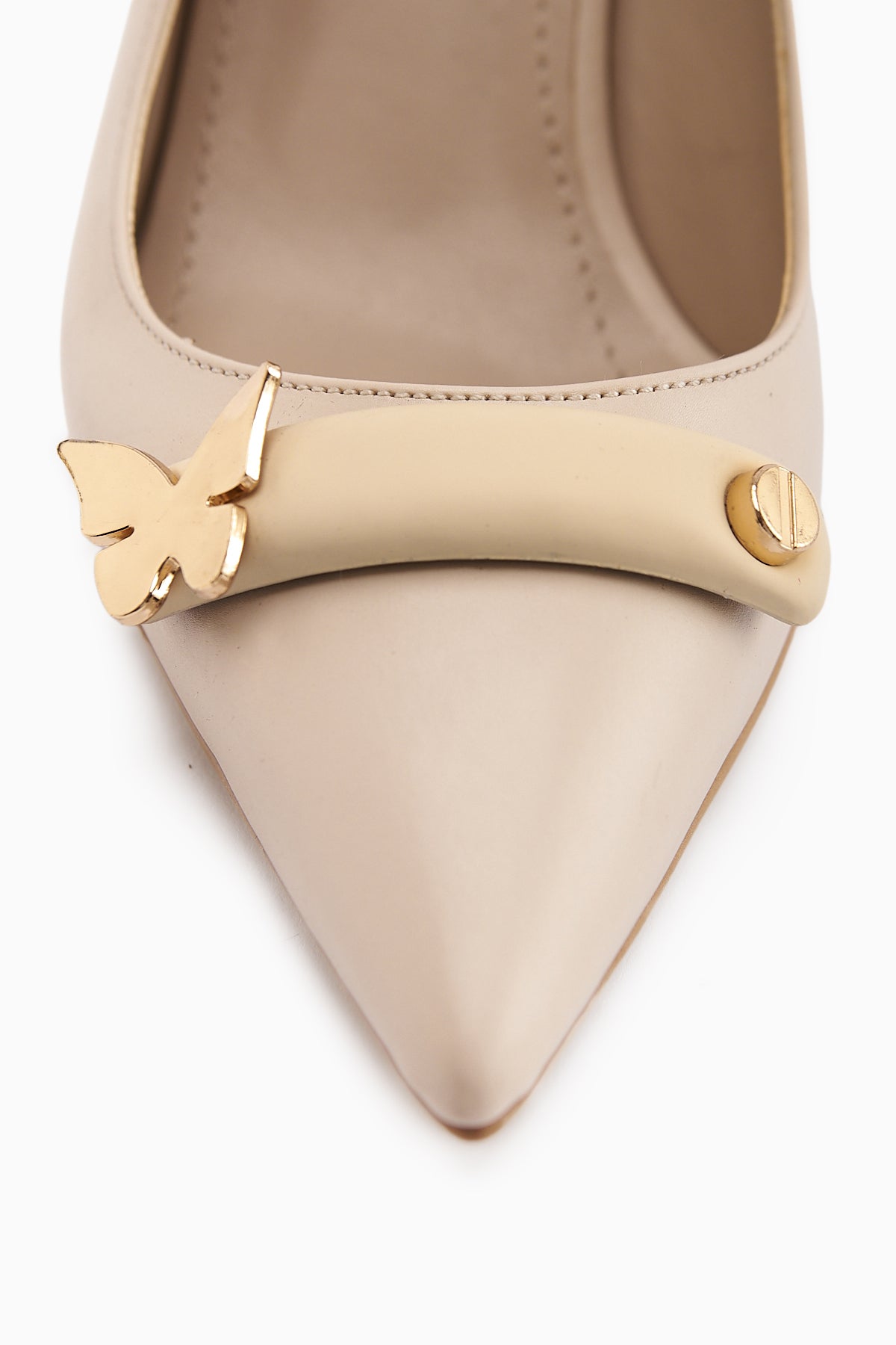 Misa – Beige Buckle-Detail Stiletto (Women)