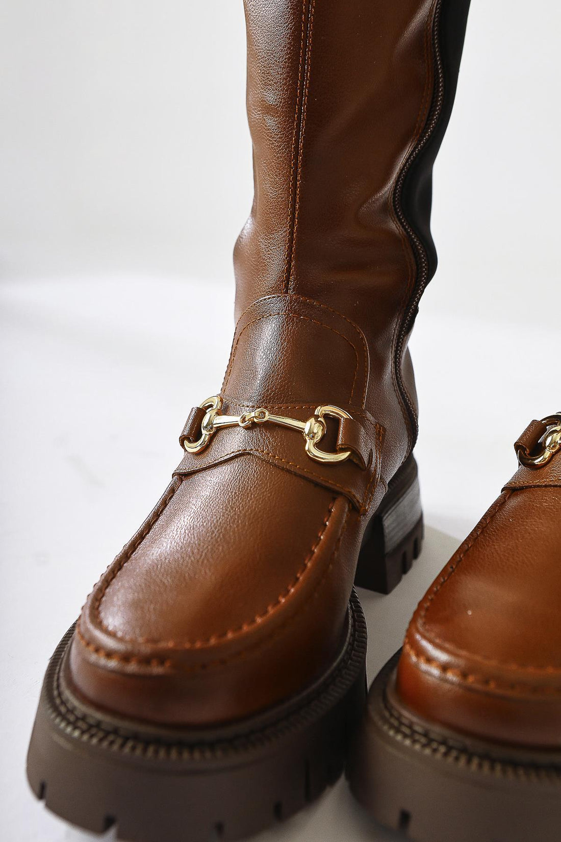 Meli Taba Buckle Detailed Dive Fabric Boot