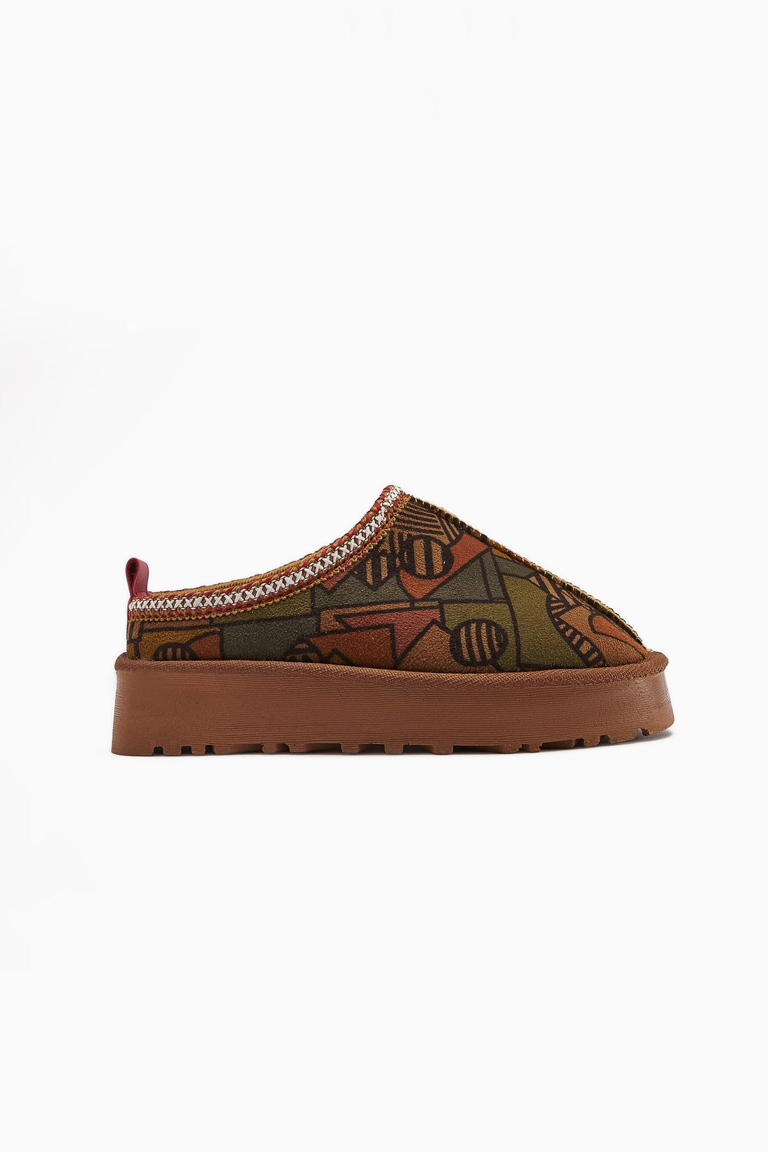 Anne-Liis Patterned Woven Detail Winter Slipper