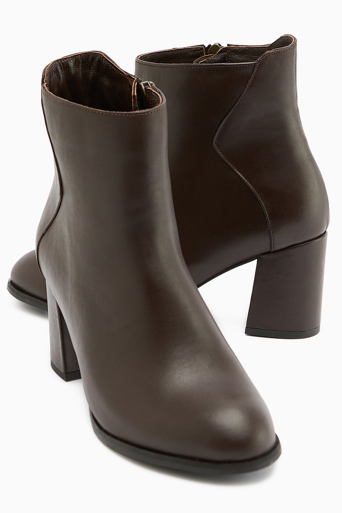 Eliza Genuine Leather – Brown Heeled Boot (Women)