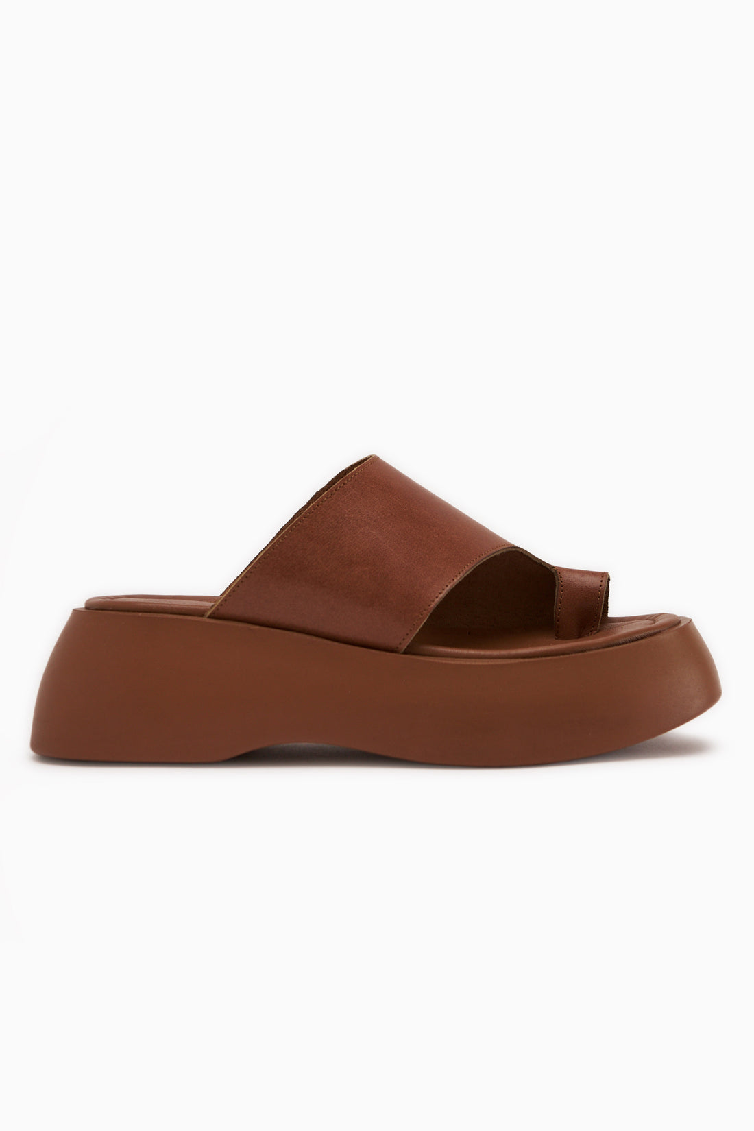 Carol Genuine Leather Tan Thong Women’s Slippers