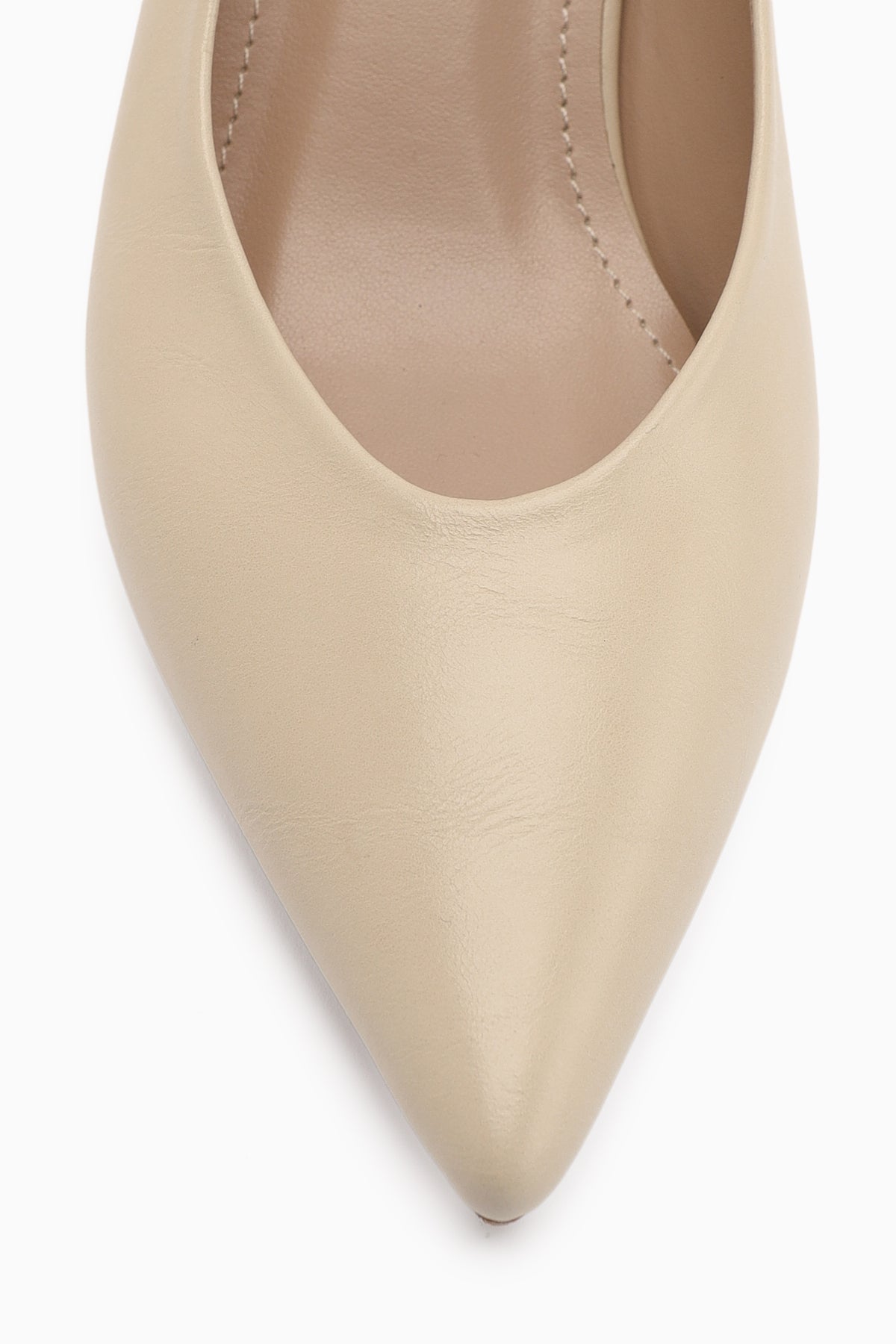 Michel Women's Beige Slim Heel Shoes