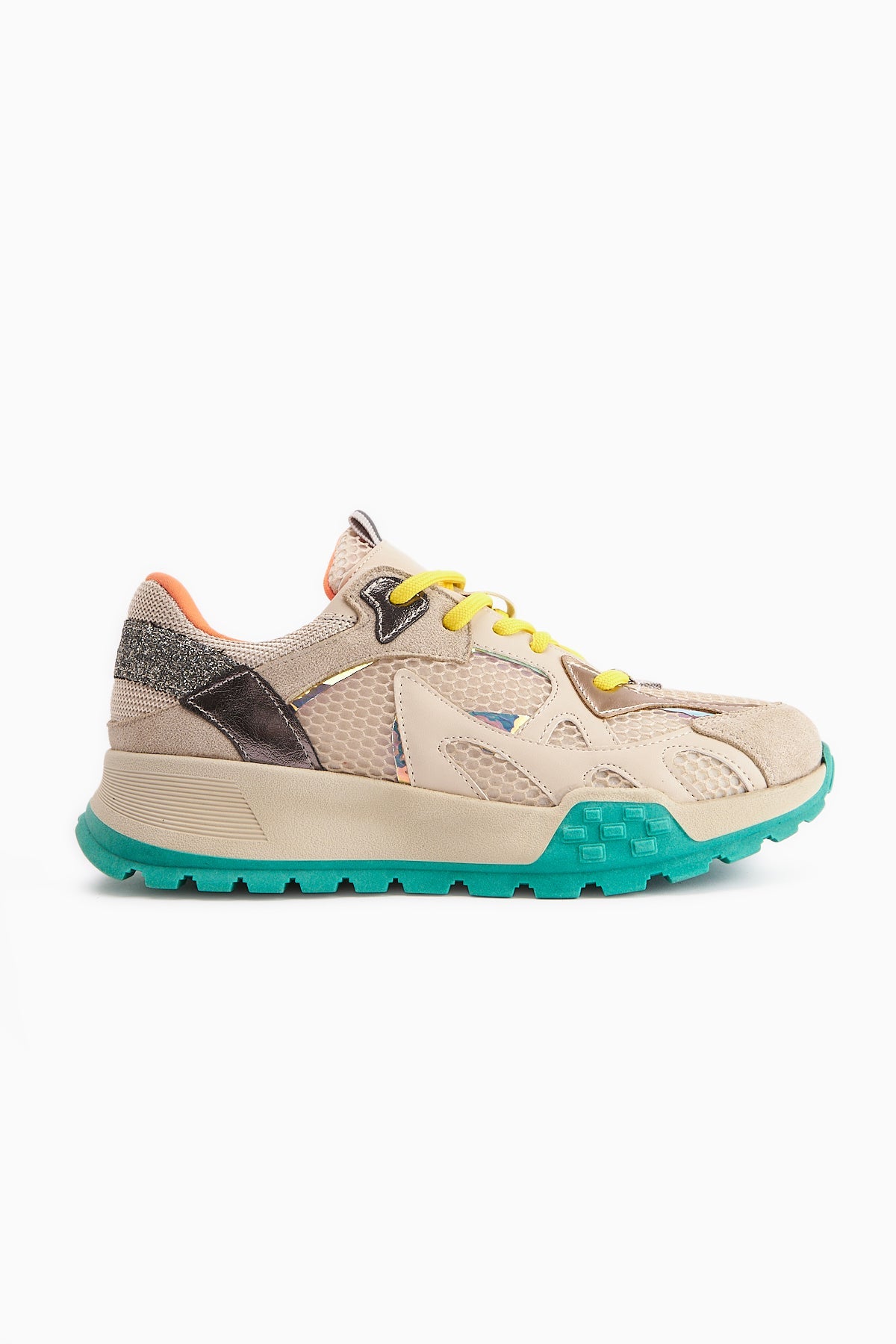 Sonila Beige Chunky Sole Women's Sport Shoe