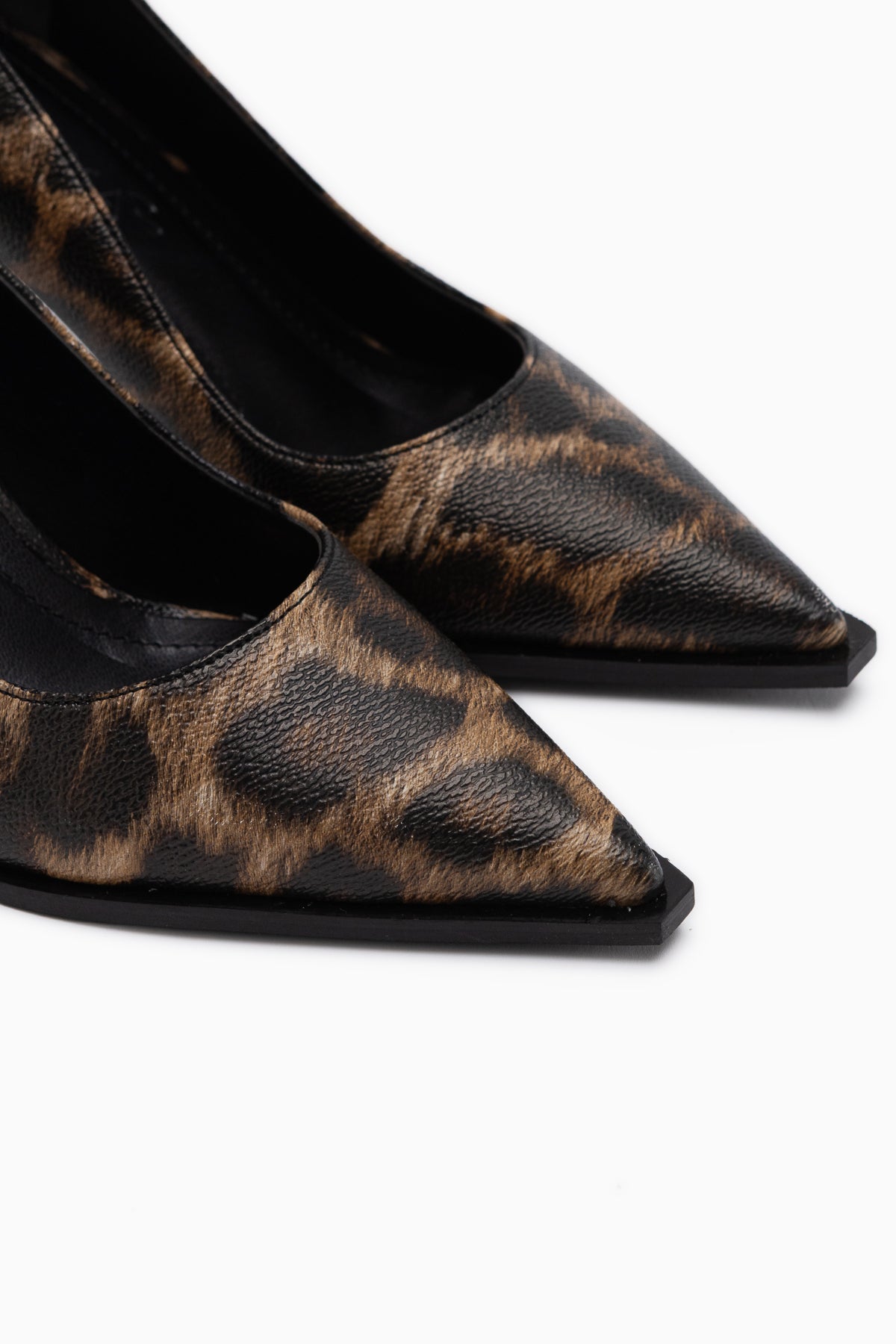 Shelby Leopard Print Pointed Toe Heeled Shoes