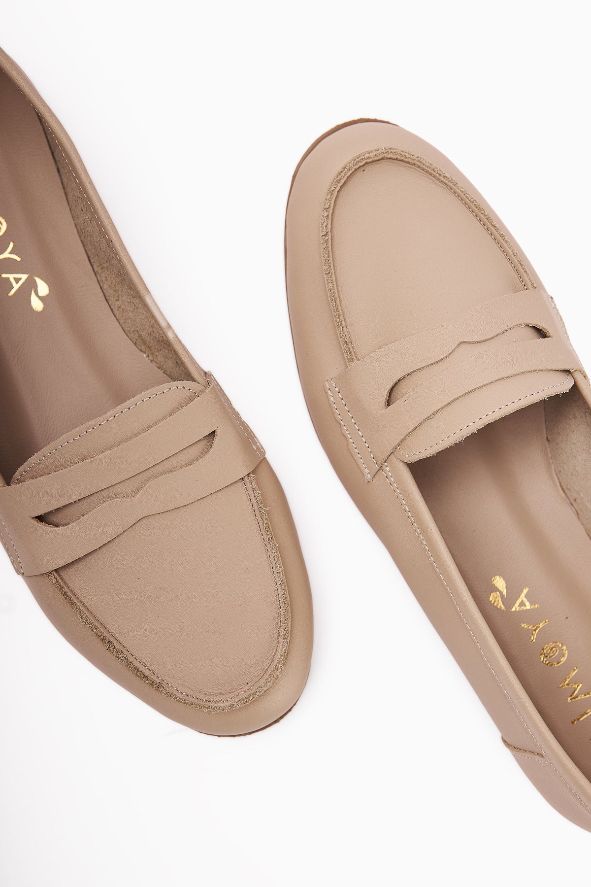 Solina – Genuine Leather Nude Casual Loafer