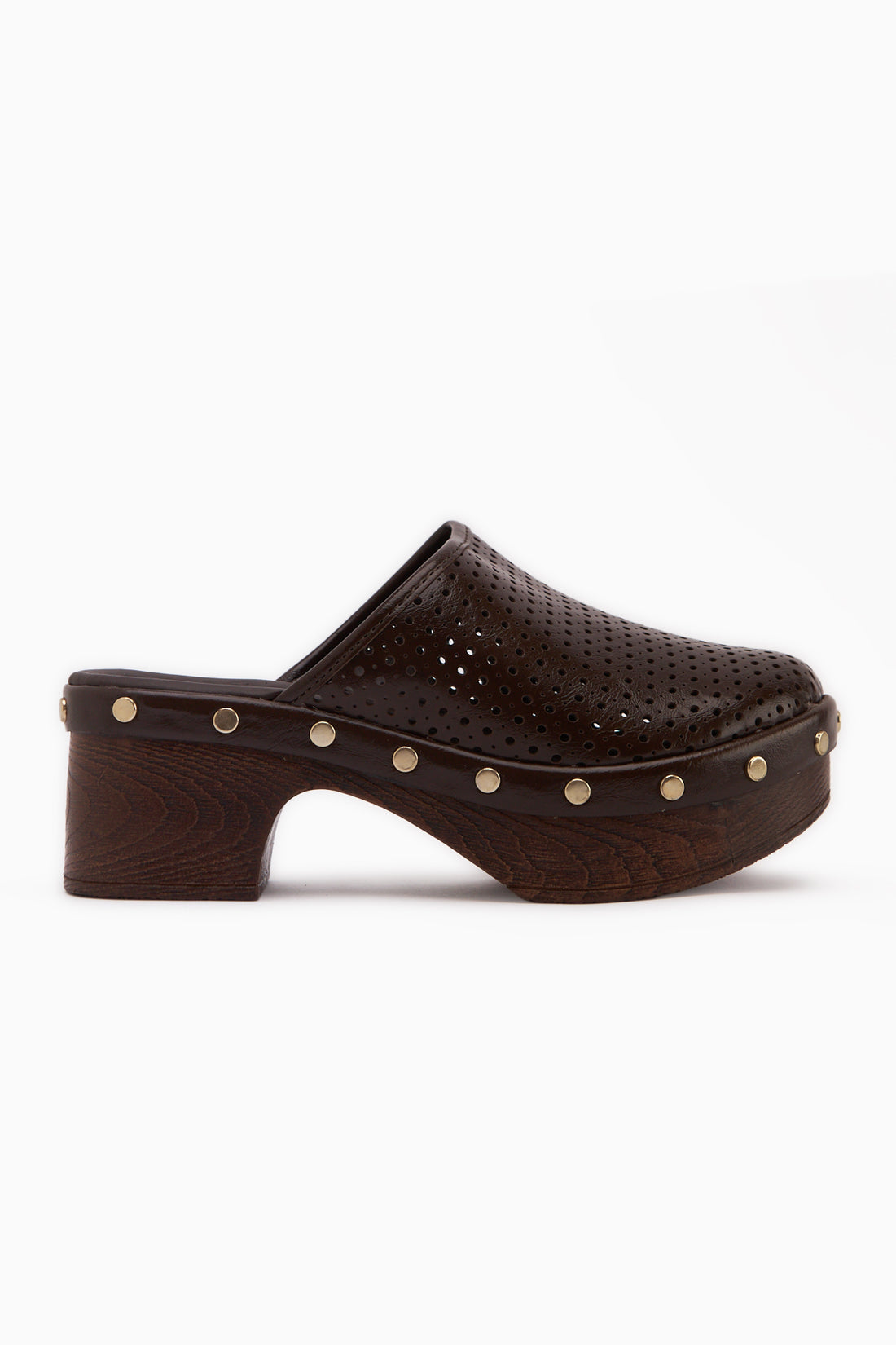 Dorita Brown Platform Heeled Women’s Slippers