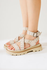Winifred Beige Belt Detail Sandal