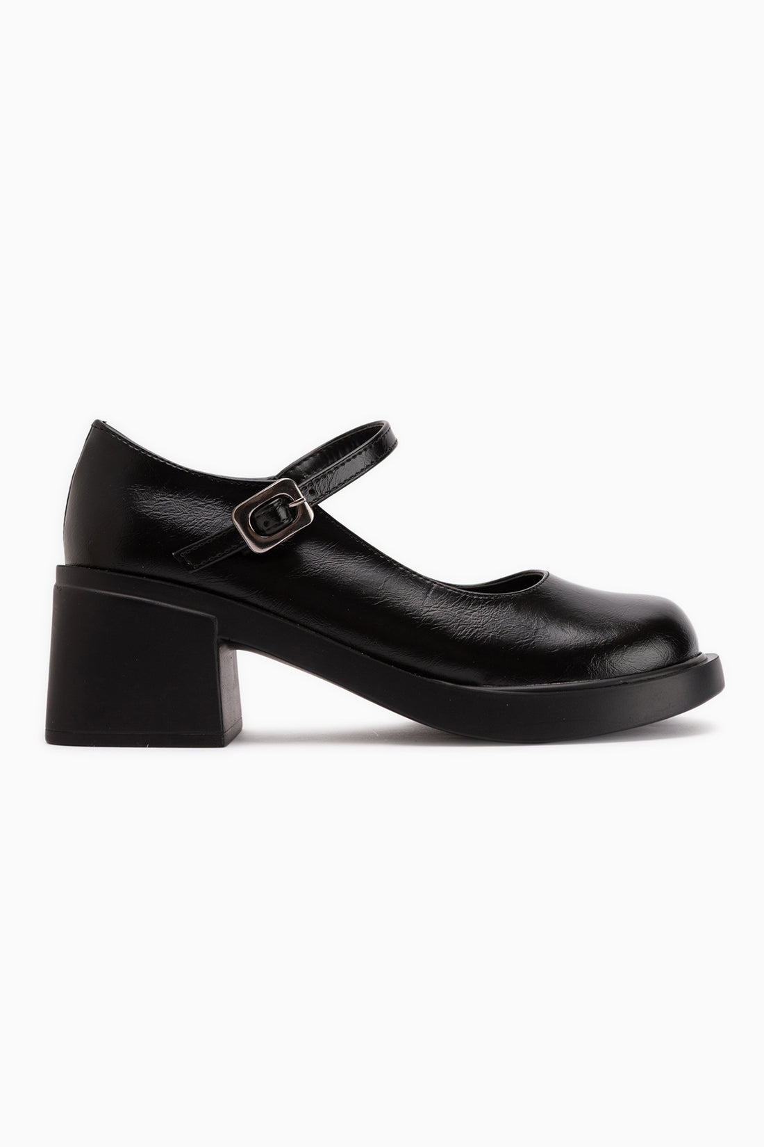 Mirka Black Strap Women’s Loafer Shoes