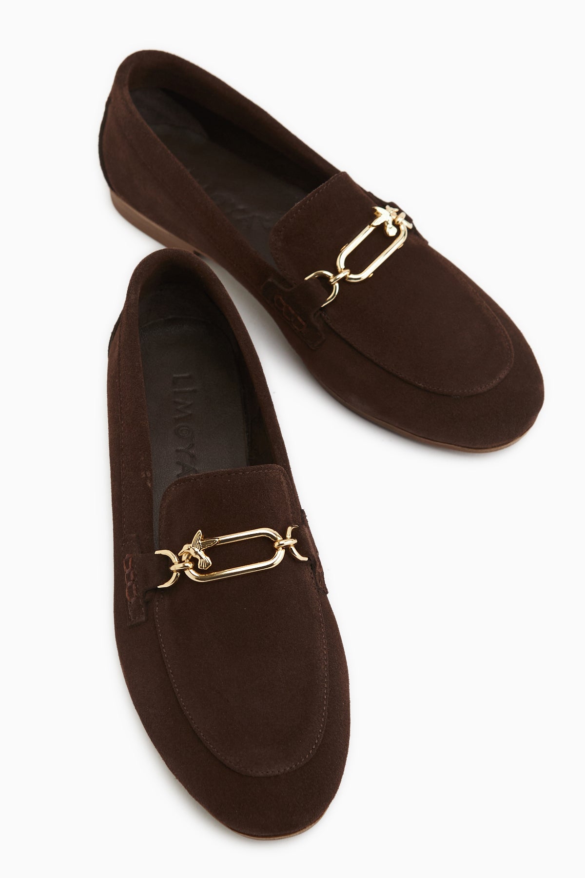 Alessa Genuine Leather Brown Suede Buckled Women’s Loafer Daily Moccasin Shoes