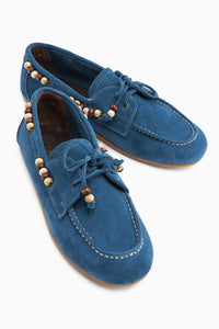 Liah Genuine Leather – Denim Blue Loafer (Women)