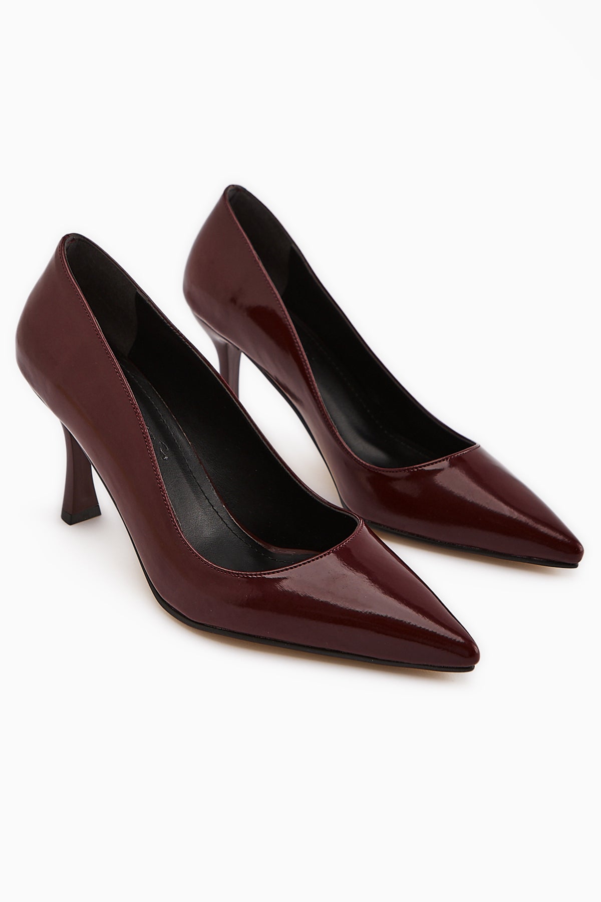 Dolly Burgundy Patent Stiletto Women’s Heeled Shoes