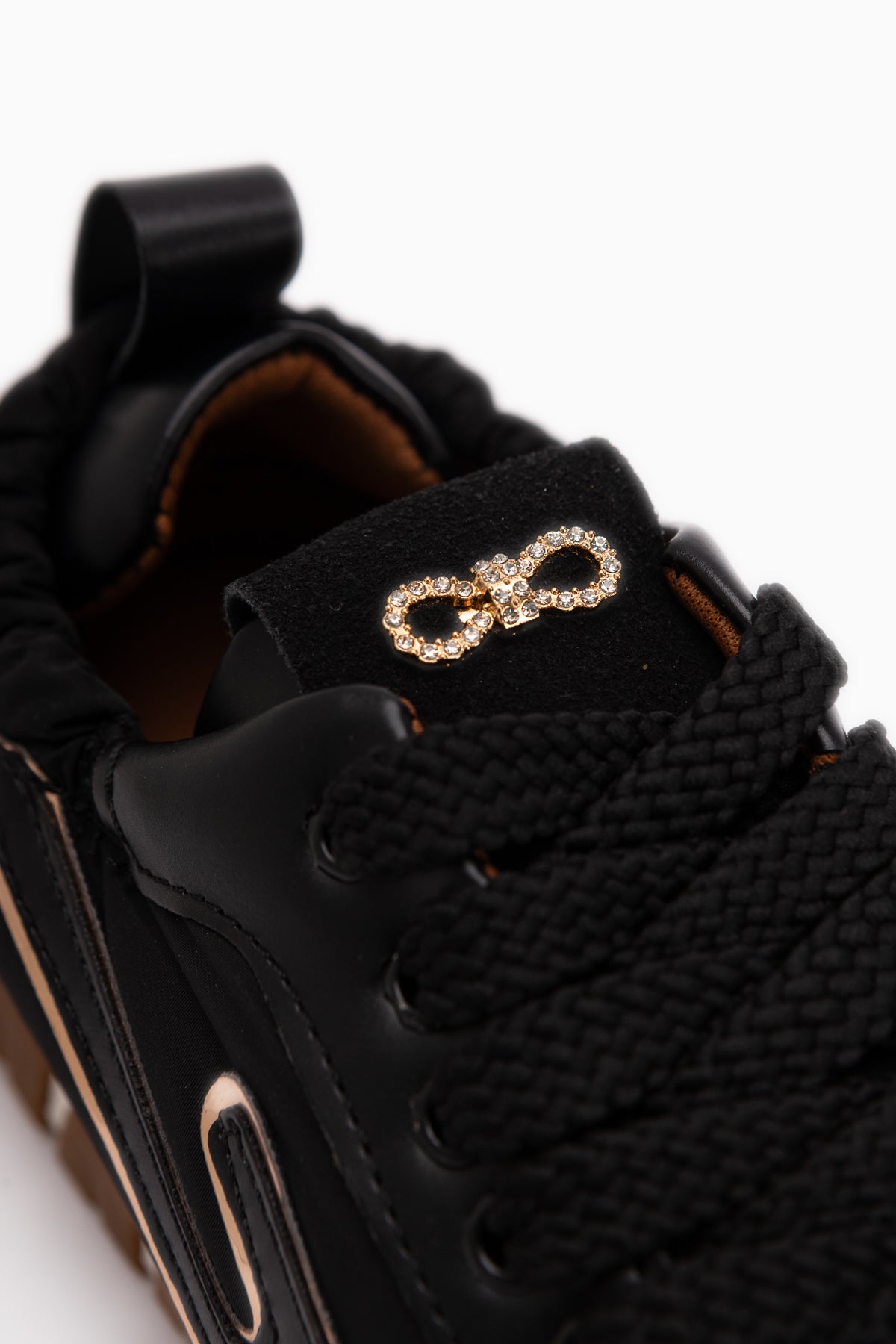 Jessica Black Suede Detailed Laced Women’s Sneakers