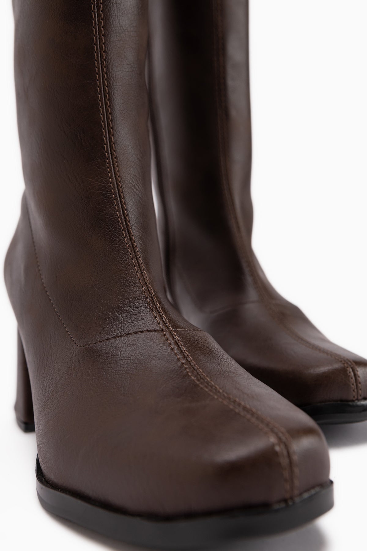 Evie Brown Square Toe Women’s Stretch Boots