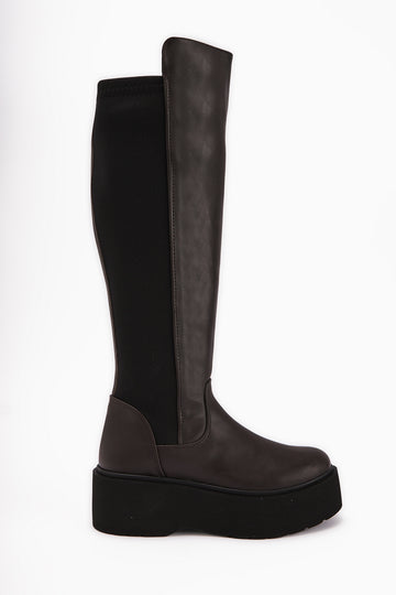 Ceres Brown Platform Boots