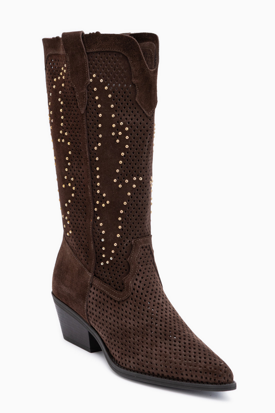 Neira Genuine Leather Brown Summer Western Women’s Boots