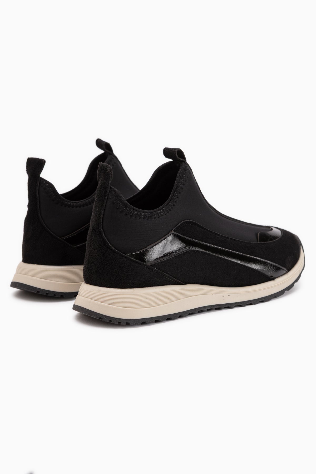 Etta Black Suede Detailed Women’s Sneakers